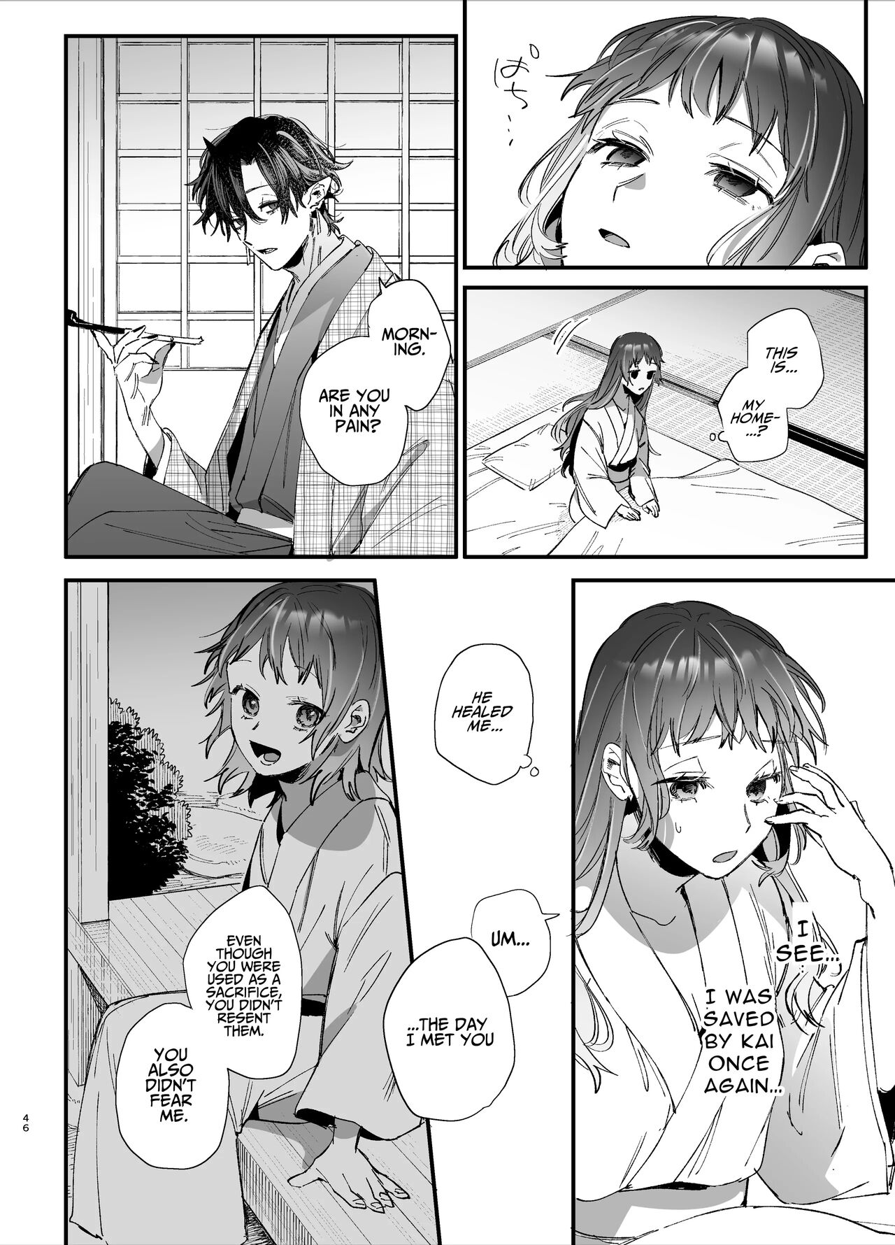 [Umenegi Daimyoujin (Umekoppe)]Ikenie Onna Wa Kodokuna Kijin Sama Ni Ban Kōbi De To Sareru | The Sacrificial Maiden Corrupted by Coupling With an Oni[English] Page 47