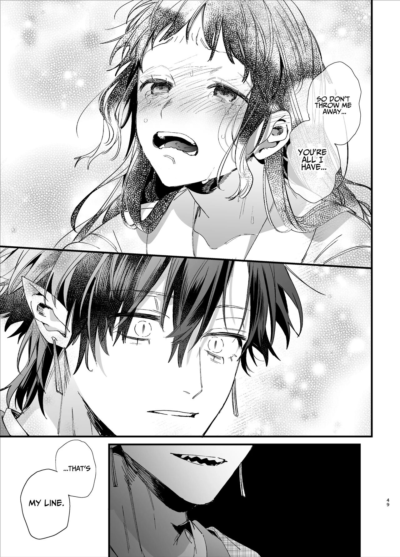 [Umenegi Daimyoujin (Umekoppe)]Ikenie Onna Wa Kodokuna Kijin Sama Ni Ban Kōbi De To Sareru | The Sacrificial Maiden Corrupted by Coupling With an Oni[English] Page 50