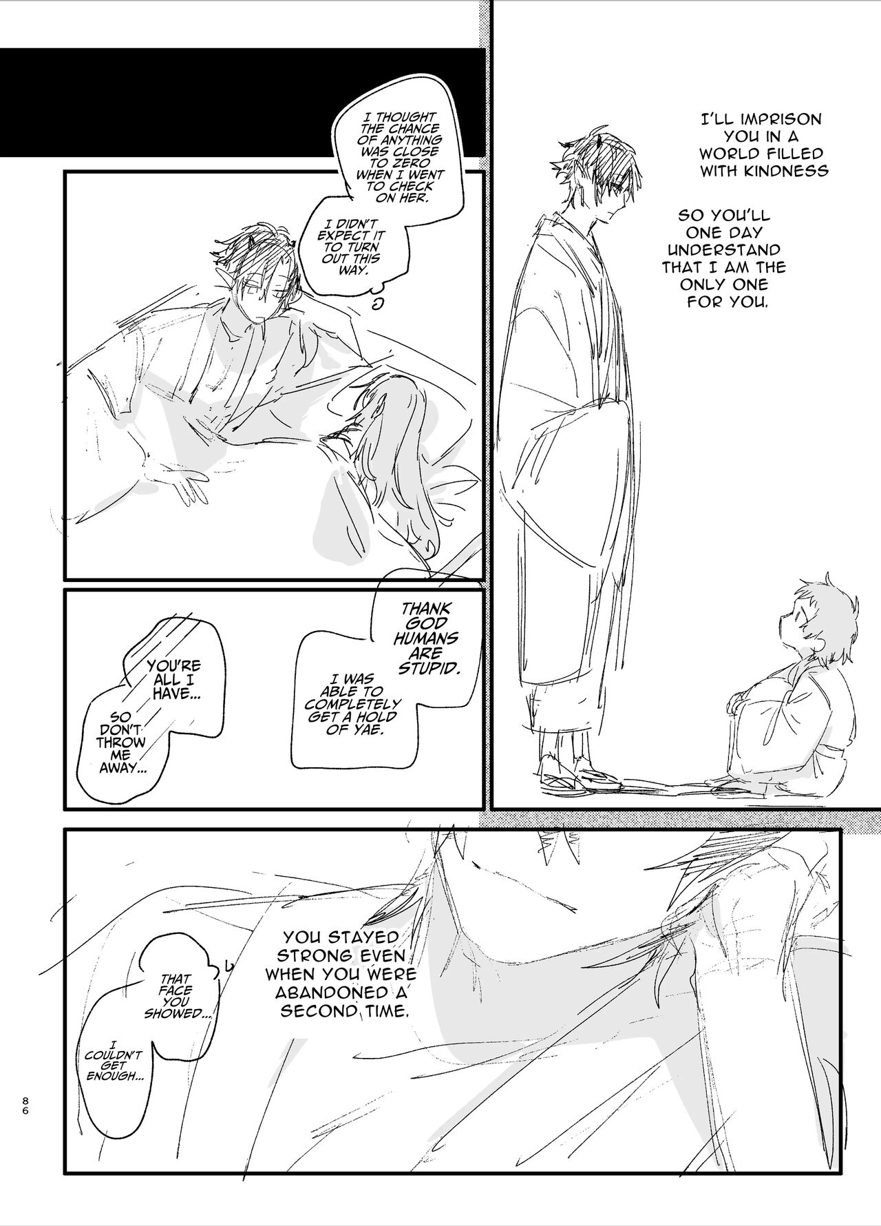 [Umenegi Daimyoujin (Umekoppe)]Ikenie Onna Wa Kodokuna Kijin Sama Ni Ban Kōbi De To Sareru | The Sacrificial Maiden Corrupted by Coupling With an Oni[English] Page 87