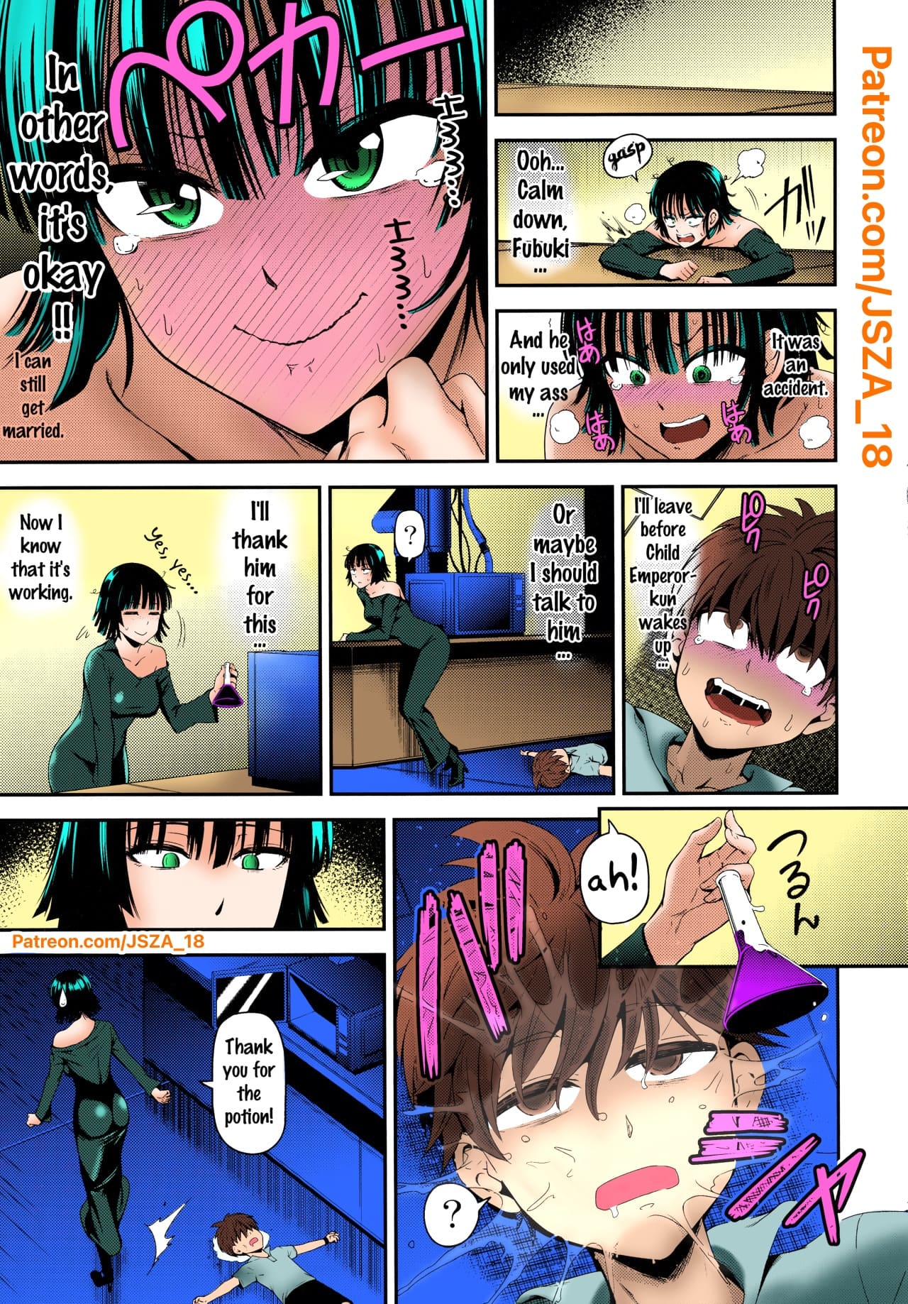 [Kiyosumi Hurricane (Kiyosumi Hurricane)]ONE-HURRICANE 5(One Punch Man) [English] [H-Konbini] [Colorized] Page 16