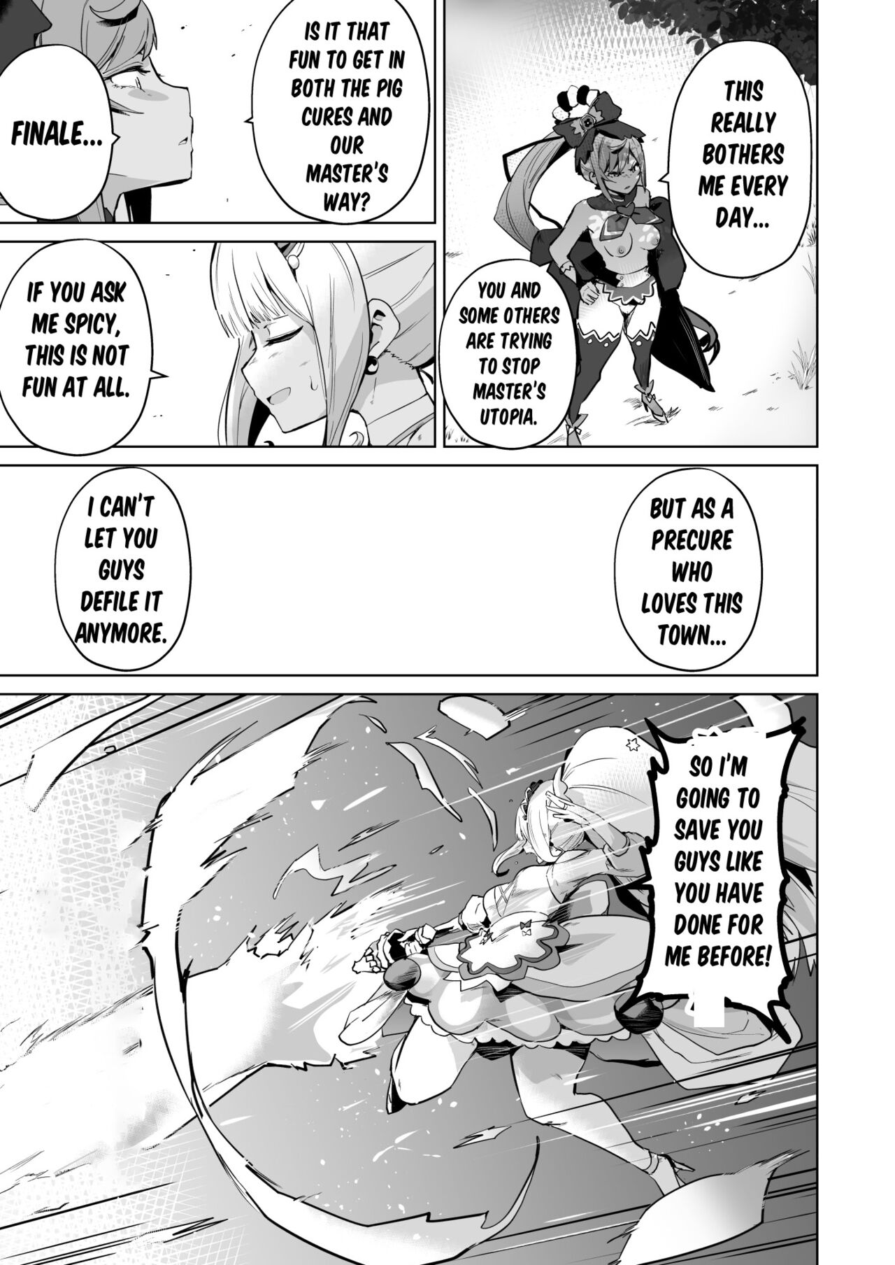 [aheazif (Sanatuki)]Delipako Party Butacure(Delicious Party Precure) [English] [Digital] Page 40