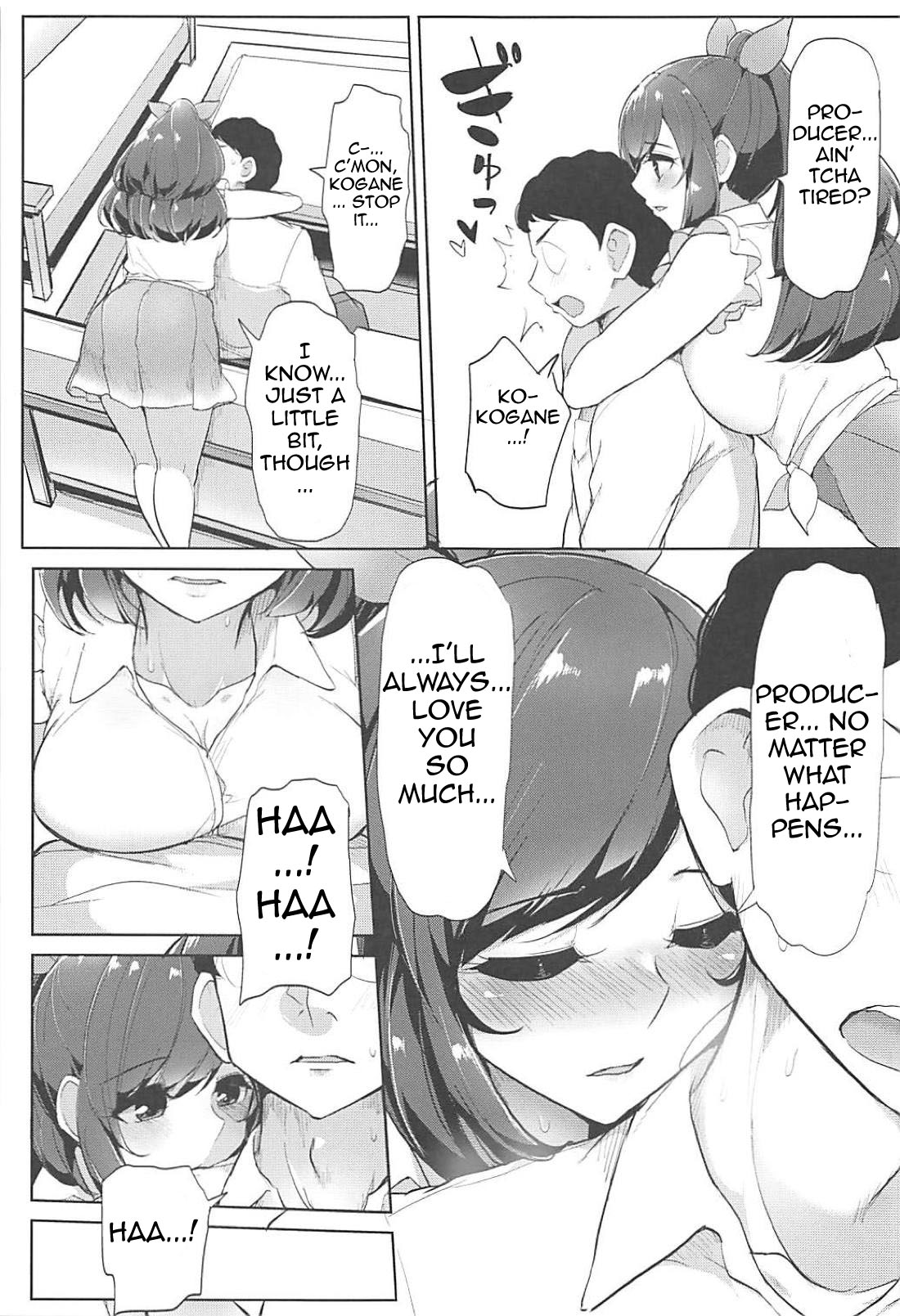 (C94) [Sanman Sanzen Koiking (Tyranu)]P e no Suki wa Tomeraren bai | When I Just Can't Stop Loving The Producer(THE iDOLM@STER: Shiny Colors) [English] [Doujins.com] Page 14
