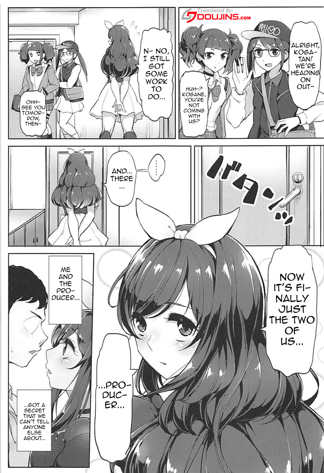 (C94) [Sanman Sanzen Koiking (Tyranu)]P e no Suki wa Tomeraren bai | When I Just Can't Stop Loving The Producer(THE iDOLM@STER: Shiny Colors) [English] [Doujins.com] Page 2
