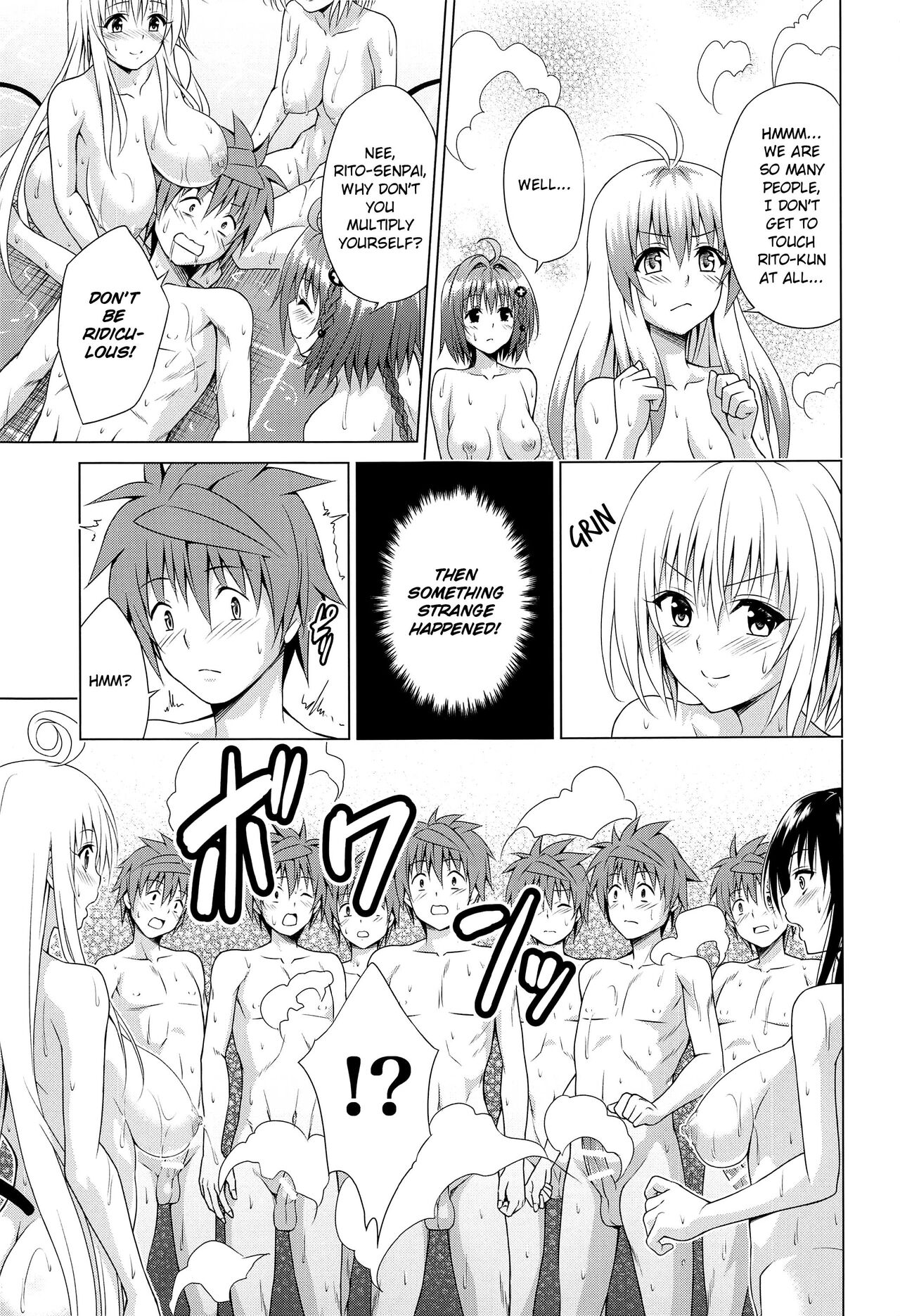 (C101) [TORA MACHINE (Kasukabe Taro)]Mezase! Harem Keikaku RX vol. 1(To LOVE-Ru) [English] [Saki-Kotowari] Page 14