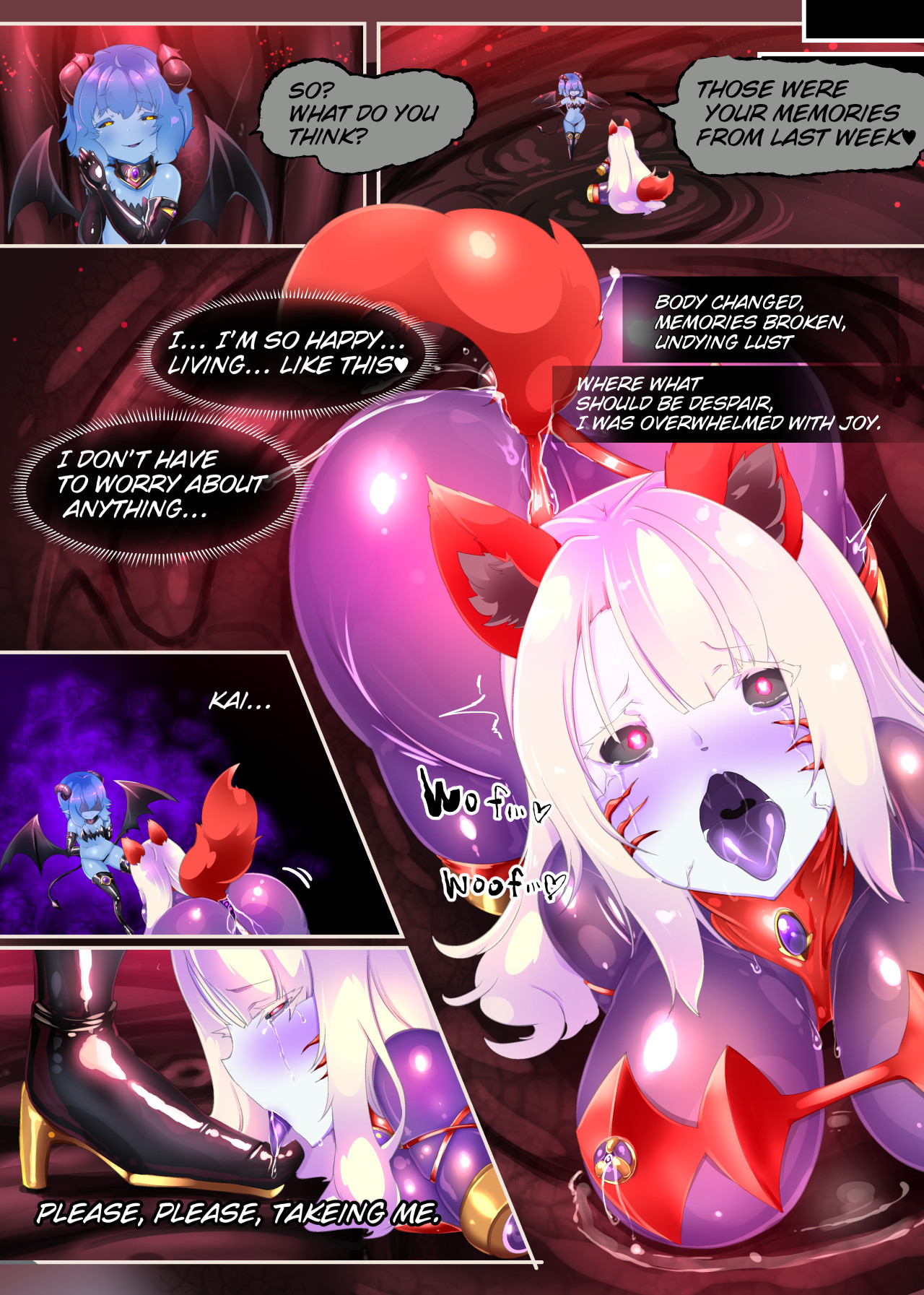 [Yasemura lo-ru (Teishoku, Toyono Kitsune.)]Succubus-ka shita Menhera Imouto-chan ni Rachirarete Musuinu-ka Choukyousareru Manga ~Hitoinu Makai Pet Live~ | Puppy LoVE: A STORY WHERE A CORRUPTED GIRL ENSLAVES HER SISTER![English] Page 35