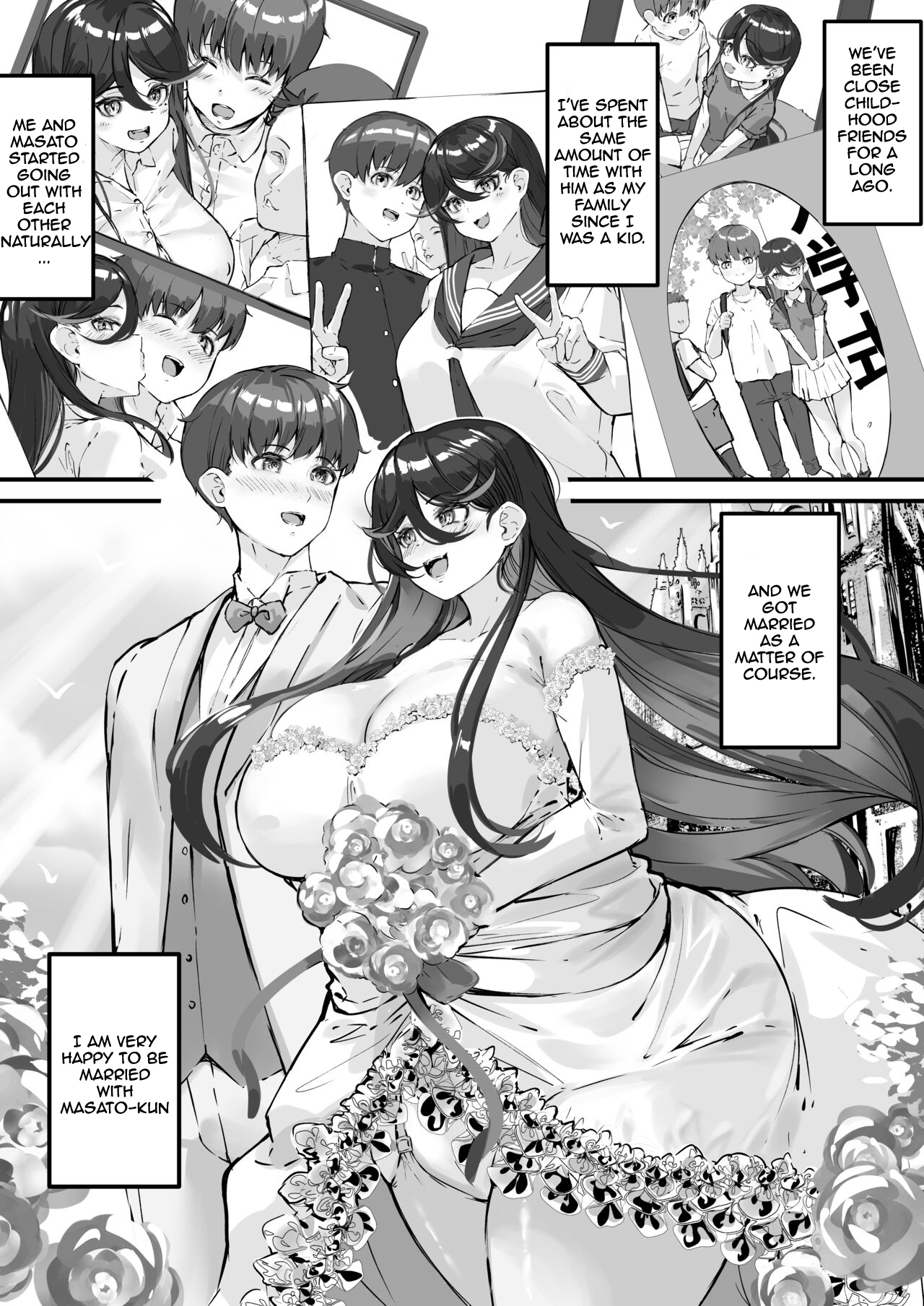 [Baku-π-dou (Kuchi VE)]Netorare Tsuma Masato-kun Gomen ne... Watashi... Kare no SeFri ni Modorimasu | Cuckold Wife I'm Sorry Honey, I'm Going Back to My Sex Friend[English] Page 2