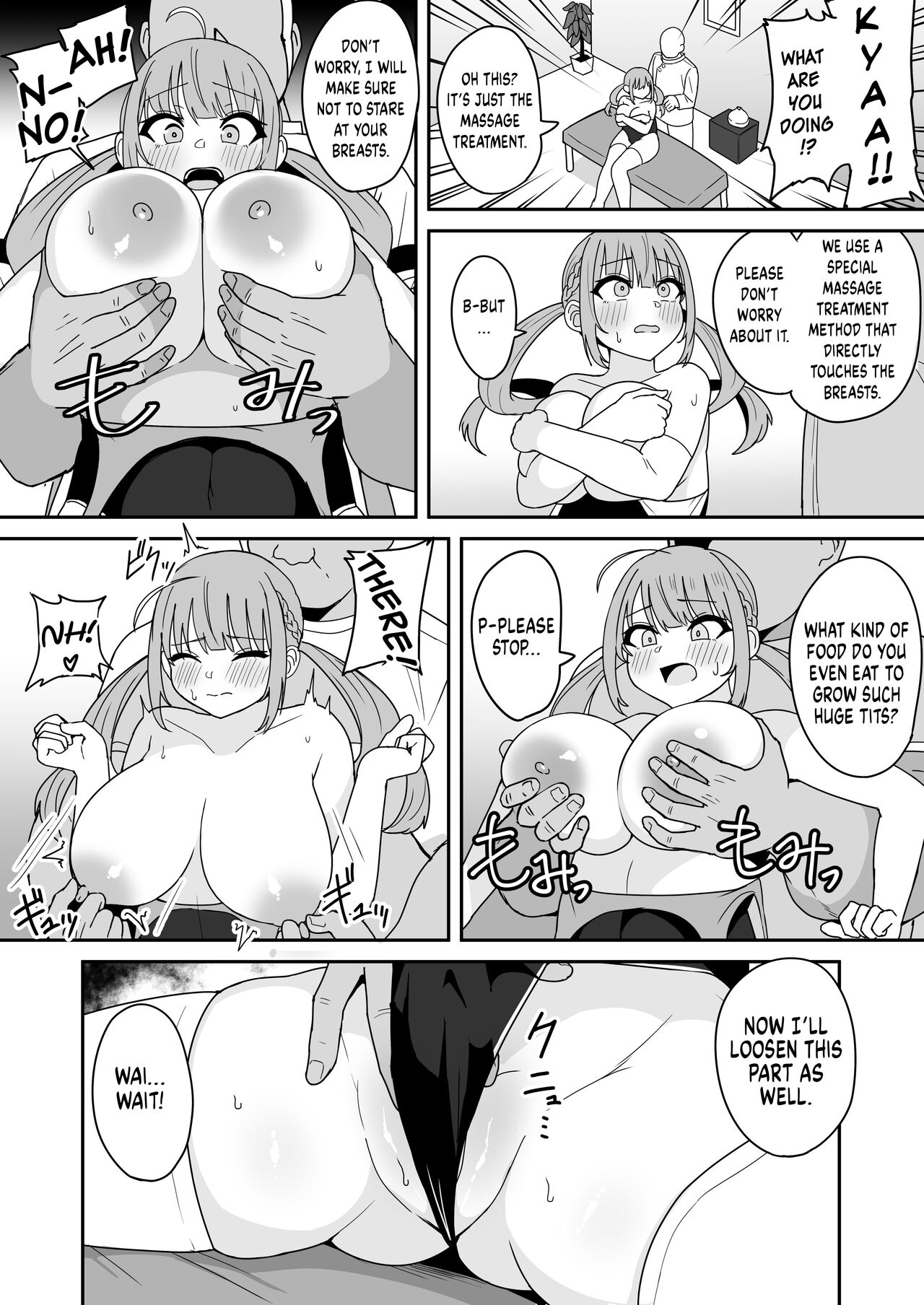 [Fuzui]Massage-Ten de Sekuhara Sareru Aqua-chan | Aqua-chan Gets Sexually Harassed at a Massage Parlor(Minato Aqua) [English] [Digital] Page 4