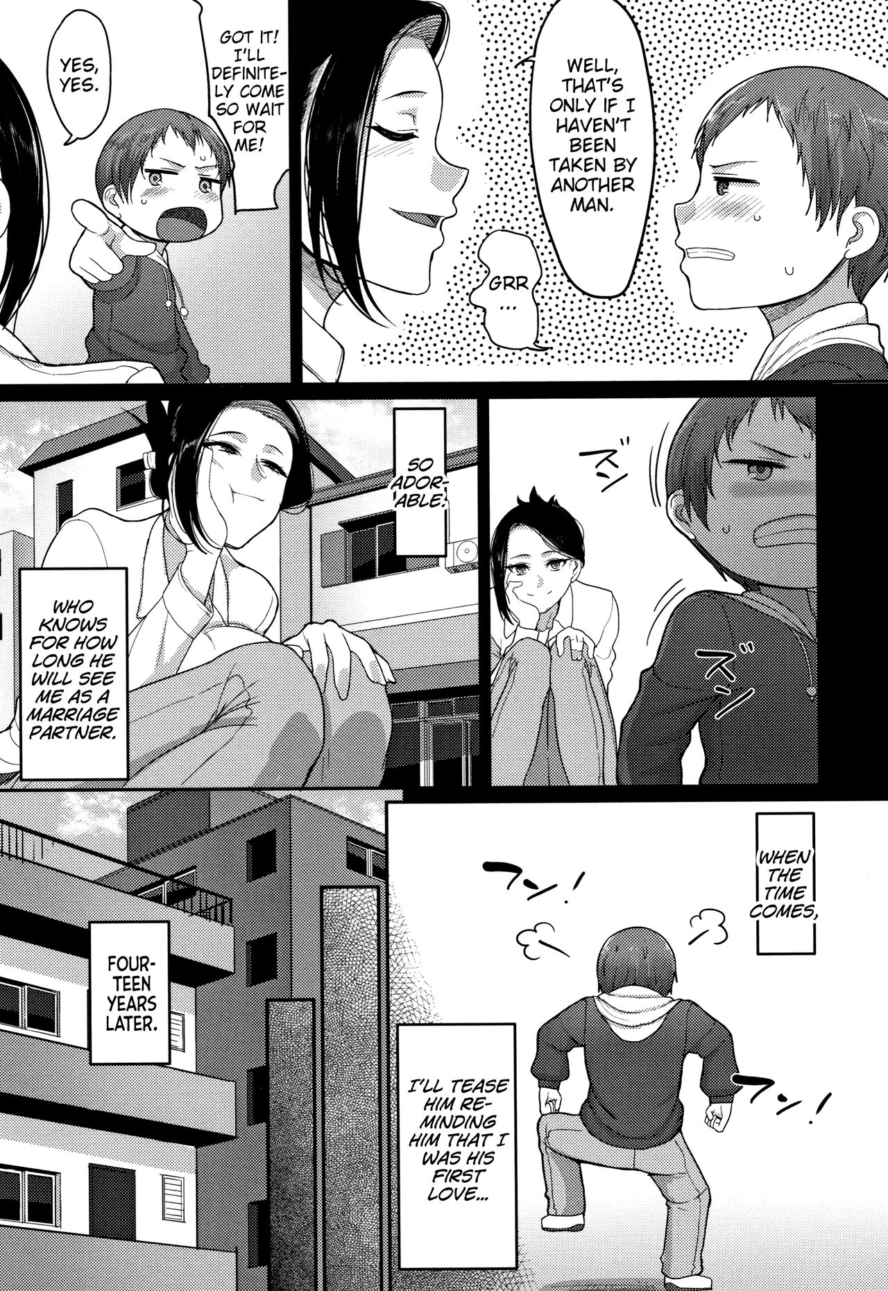 [Yamamoto Zenzen]Kodomo no Koro Suki Deshita(Genkai Seiyoku ~Gaman Dekinai Hitozuma-tachi~) [English] [MrBubbles] Page 3