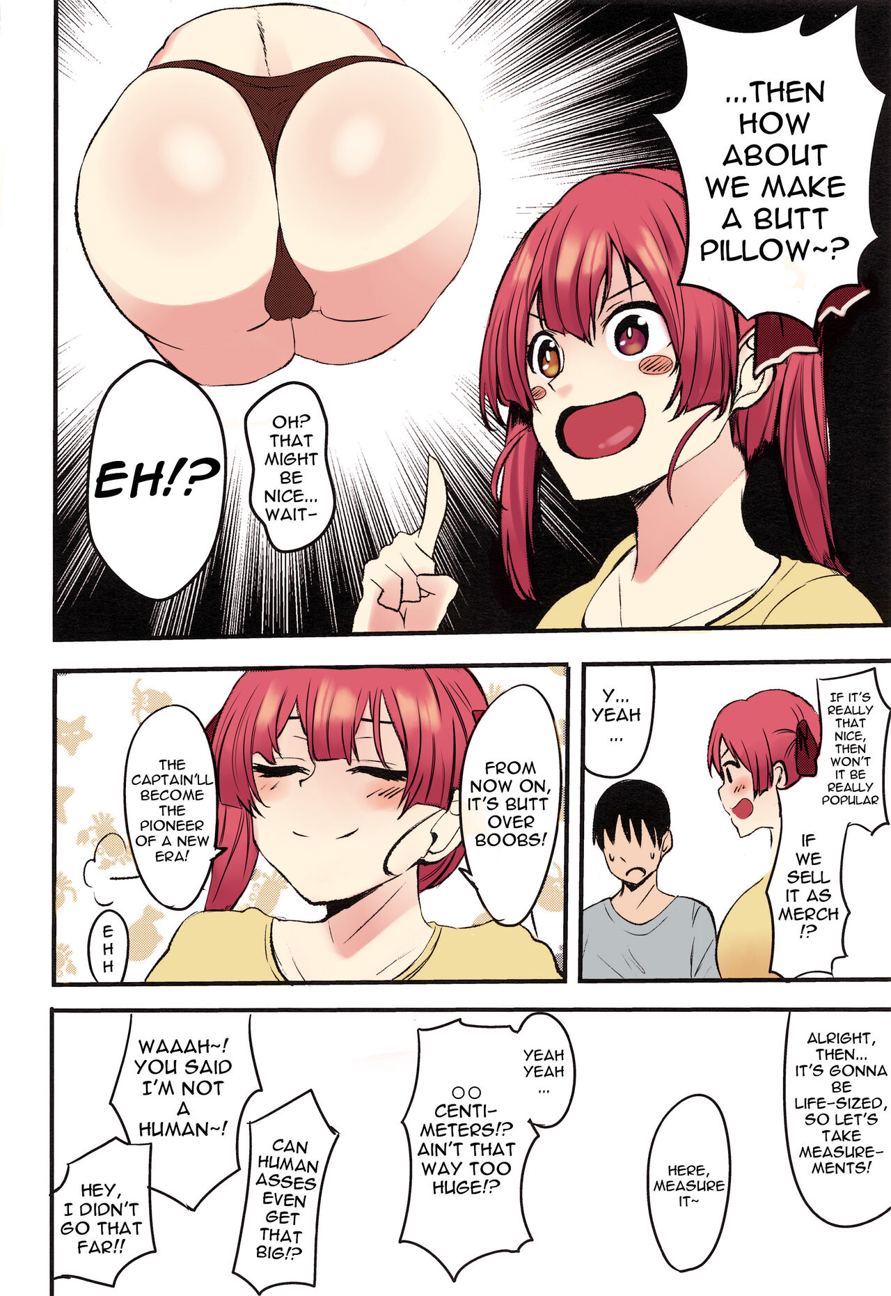 (Holoket 5th) [Mugen Karaage (Agachi)]Senchou no Oshiri LOVE... | Captain's Ass Love...(Houshou Marine) [English] {Doujins.com} [Colorized] Page 23