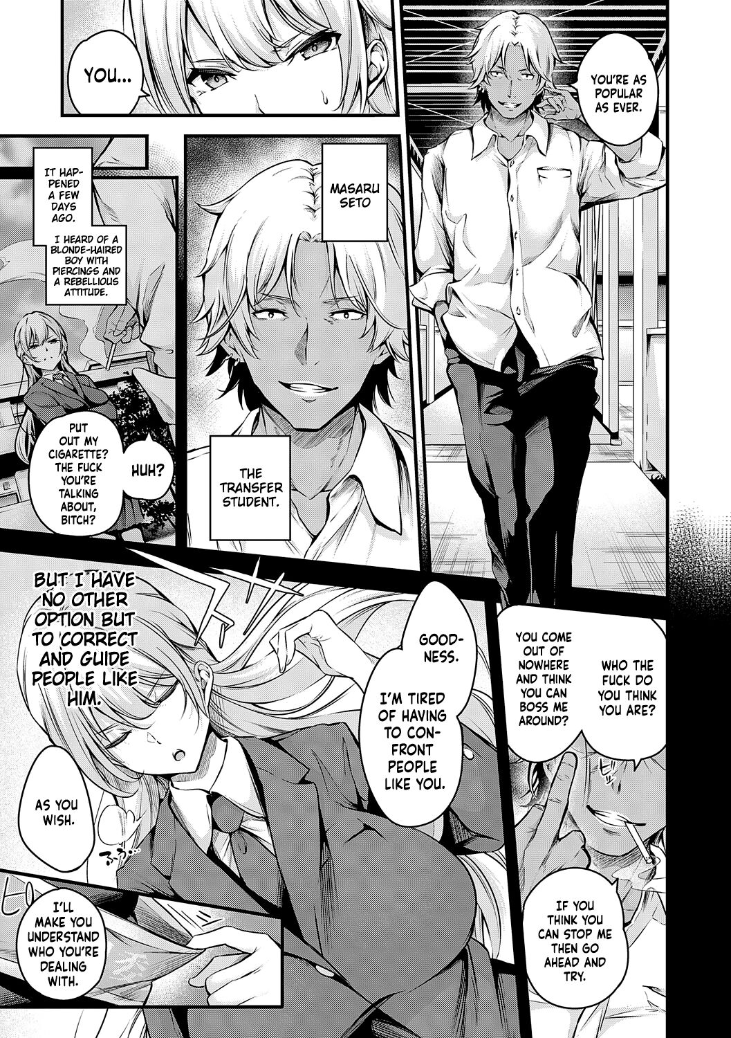 [Nasipasuta]Fuuki Iin Ichijou no Haiboku | The defeat of Ichijou from the disciplinary committee(Mesutoiro) [English] [Kinsei Translations] [Digital] Page 3