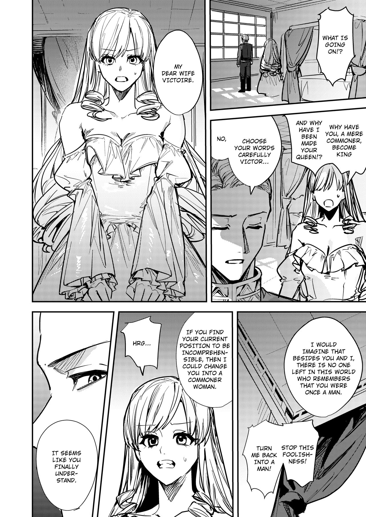 [TSF no F (Betty)]Ubawareta Tachiba ~Ou kara Ouhi e to Kaerareta Ore~ | My Stolen Place ~Transformed From King to Queen~[English] Page 9