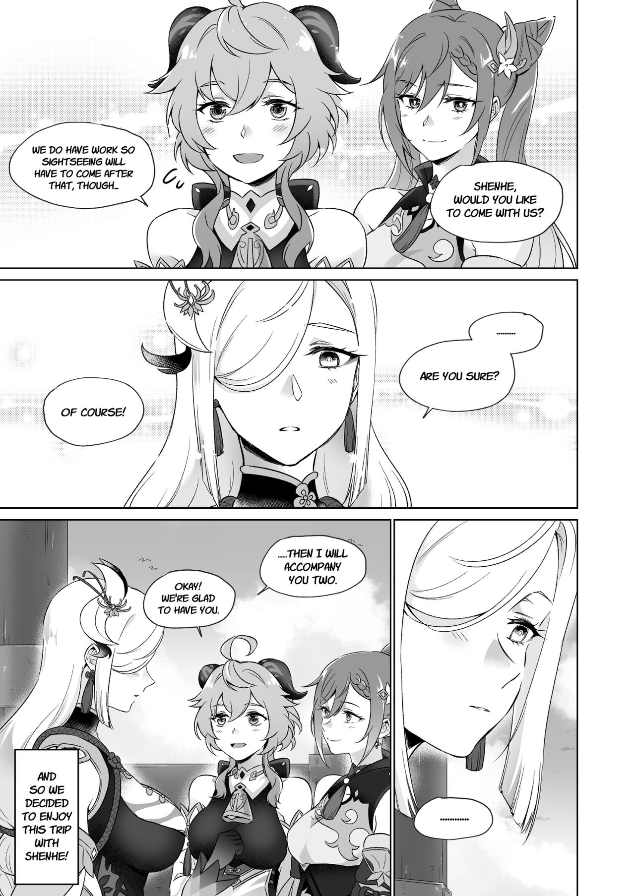 [World of Pure (Negom)]Liyue-shiki Dousei Seikou Ryouhou | Liyuesbian Remedial Sex(Genshin Impact) [English] [Digital] Page 10