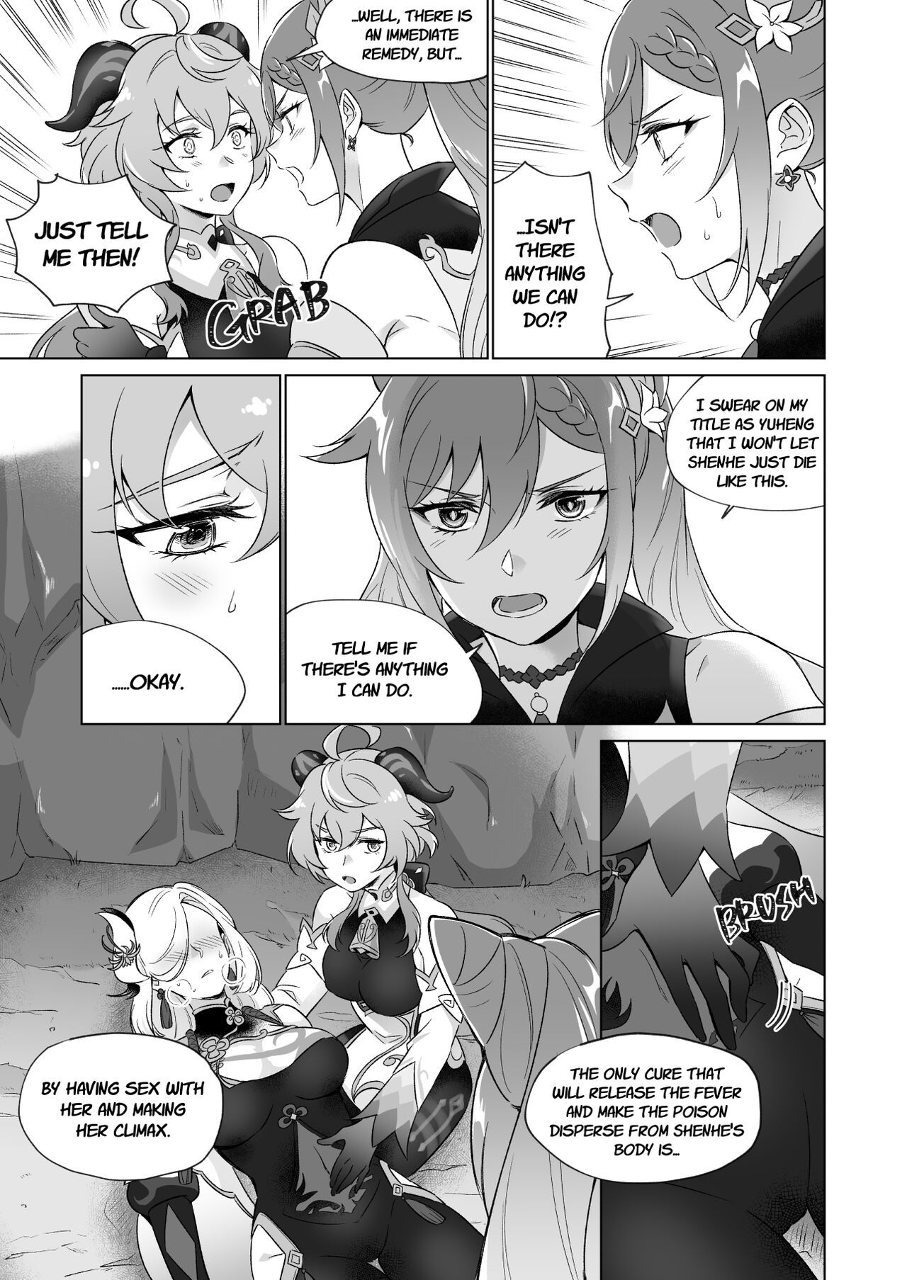[World of Pure (Negom)]Liyue-shiki Dousei Seikou Ryouhou | Liyuesbian Remedial Sex(Genshin Impact) [English] [Digital] Page 18