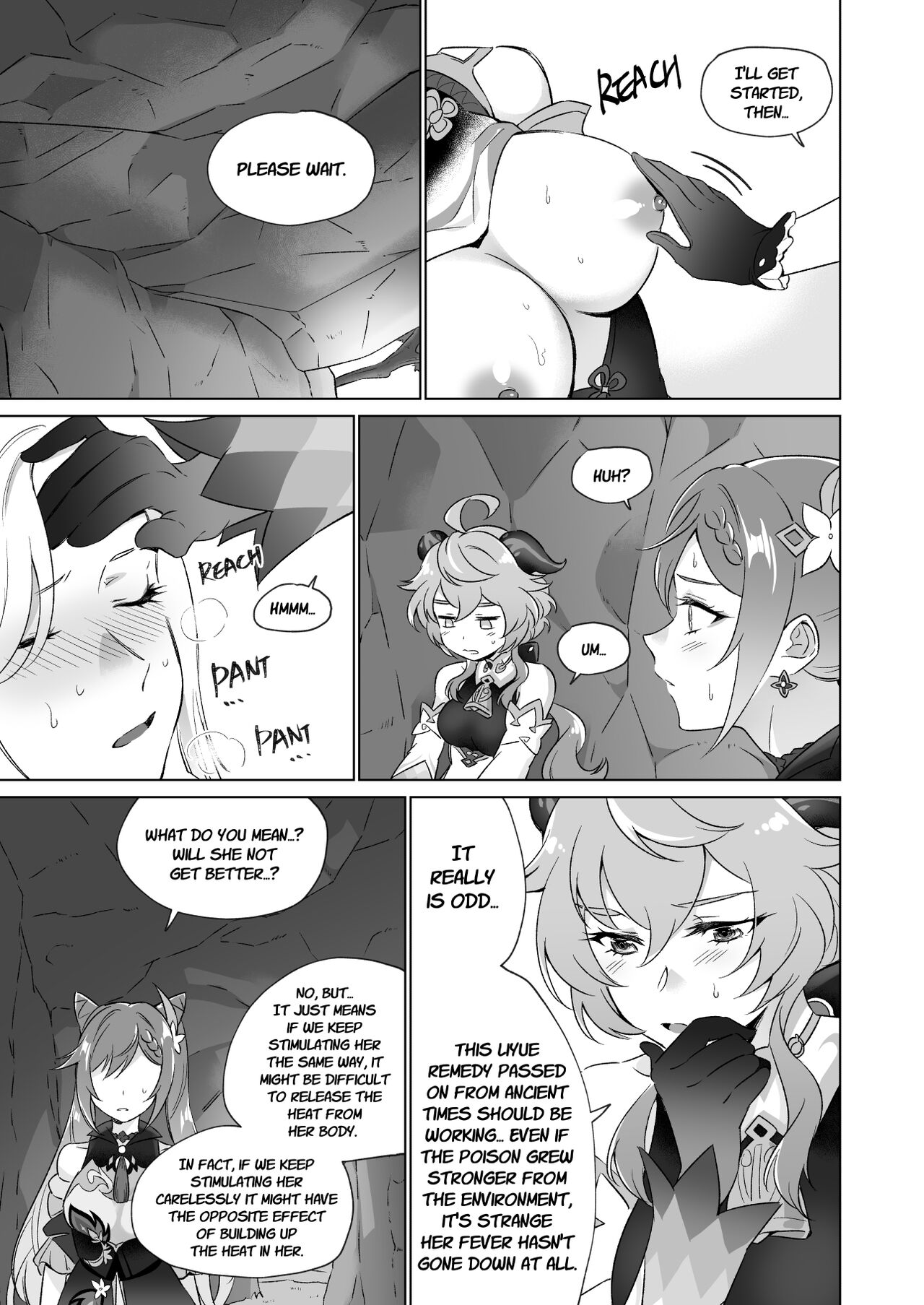 [World of Pure (Negom)]Liyue-shiki Dousei Seikou Ryouhou | Liyuesbian Remedial Sex(Genshin Impact) [English] [Digital] Page 32