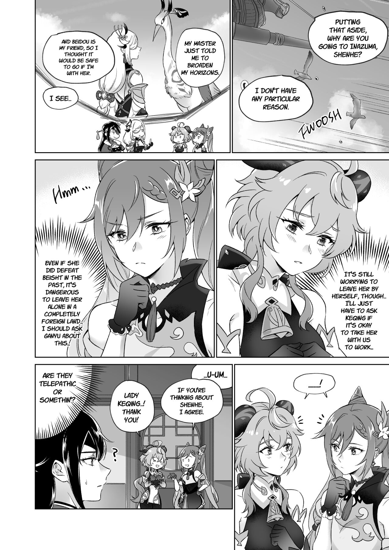 [World of Pure (Negom)]Liyue-shiki Dousei Seikou Ryouhou | Liyuesbian Remedial Sex(Genshin Impact) [English] [Digital] Page 9