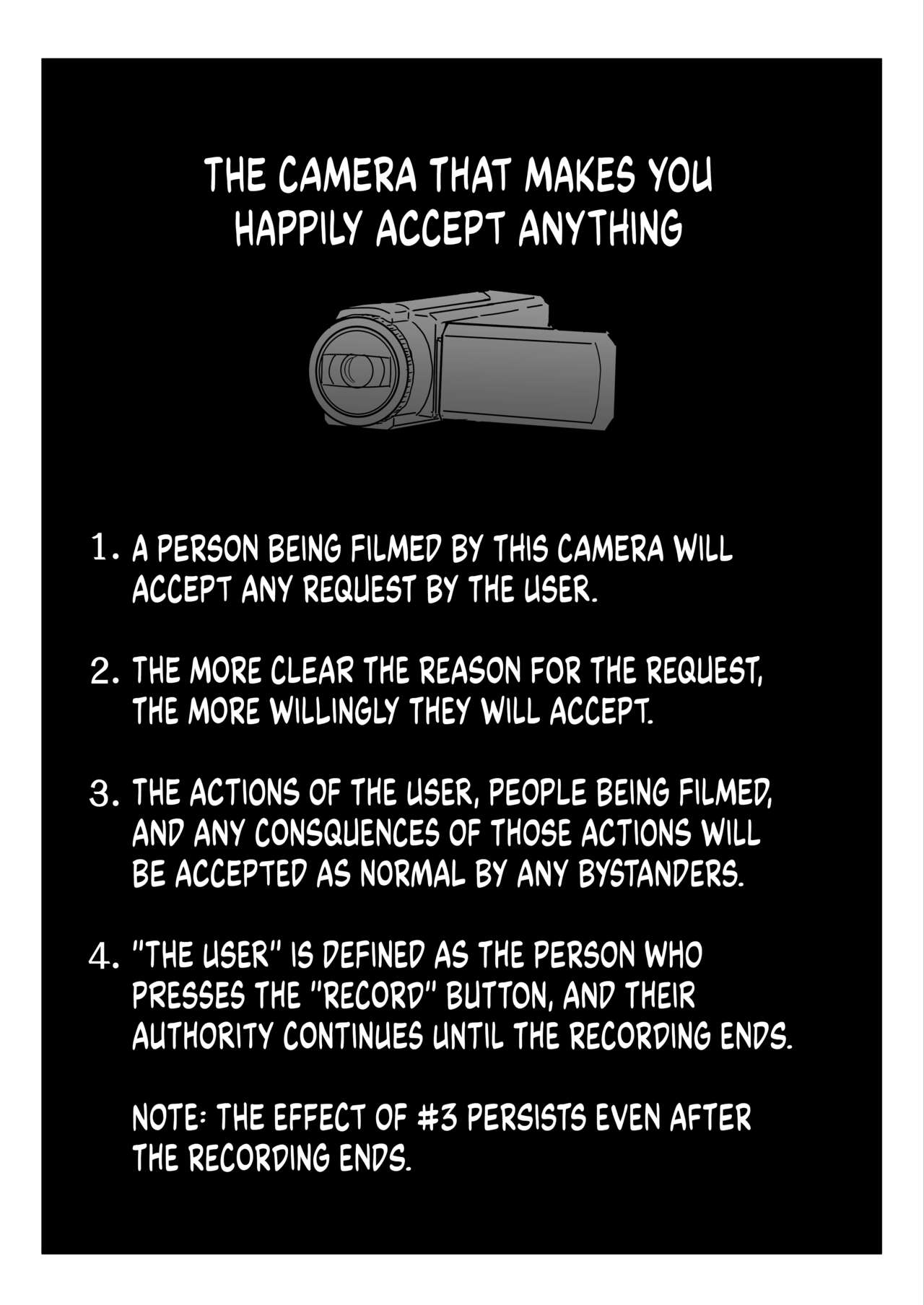[Kakuninii]Utsuru to Norinori de Nandemo Ukeirechau Video Camera | The Video Camera that Makes You Happily Accept Anything[English] [Digital] Page 5
