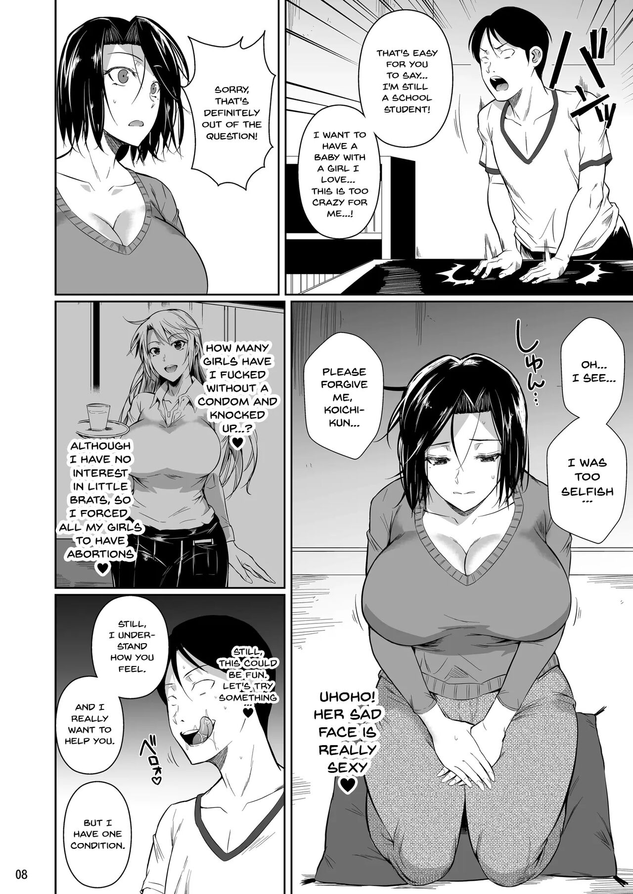 [Shoot The Moon (Fuetakishi)]Shoutengai no Ana Zuma-tachi | The Downtown Shopping Street's Wife's Holes[English] {Doujins.com} [Digital] [Decensored] Page 9