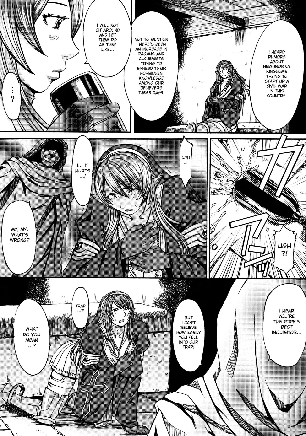 (C78) [Bakunyu Fullnerson (Kokuryuugan)]Funkei! Funkei! Mata Funkei!! | Burn Her! Burn Her! Burn Her Again!!(Queen's Blade) [English] [DesuDesu] [Decensored] Page 12