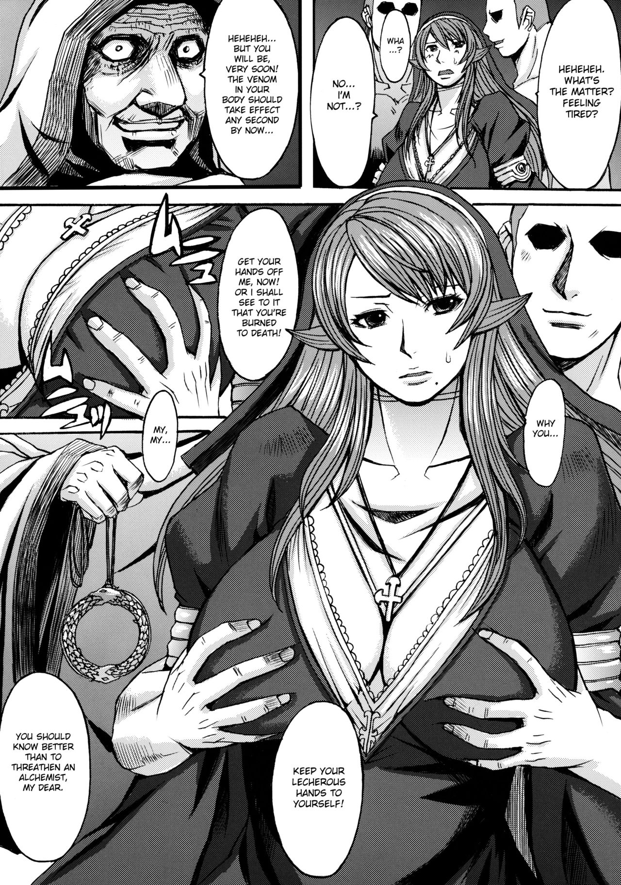 (C78) [Bakunyu Fullnerson (Kokuryuugan)]Funkei! Funkei! Mata Funkei!! | Burn Her! Burn Her! Burn Her Again!!(Queen's Blade) [English] [DesuDesu] [Decensored] Page 13