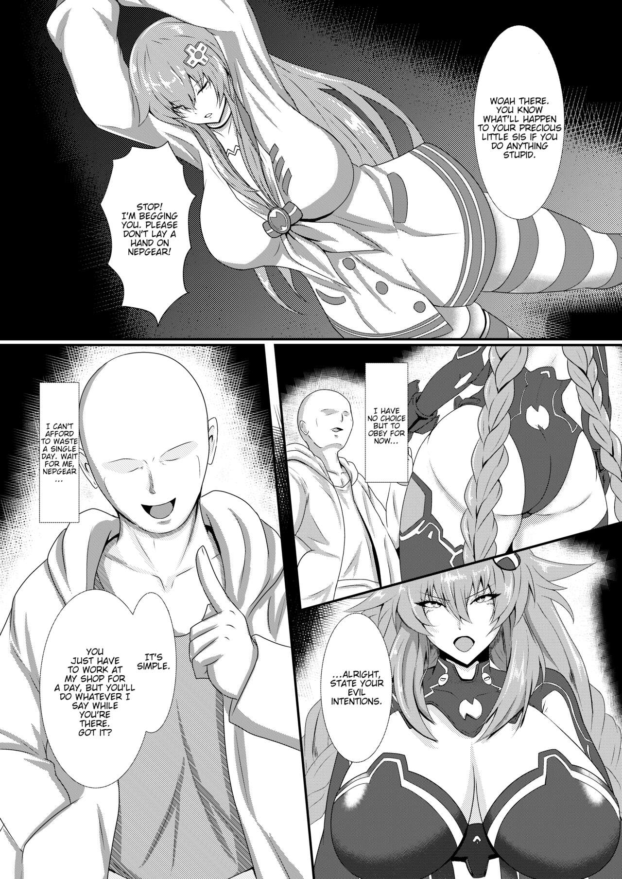 [Shiro Brownie (Seshiro)]Pleasure of the Goddesses(Hyperdimension Neptunia) [English] [Digital] [tabibit0] Page 4
