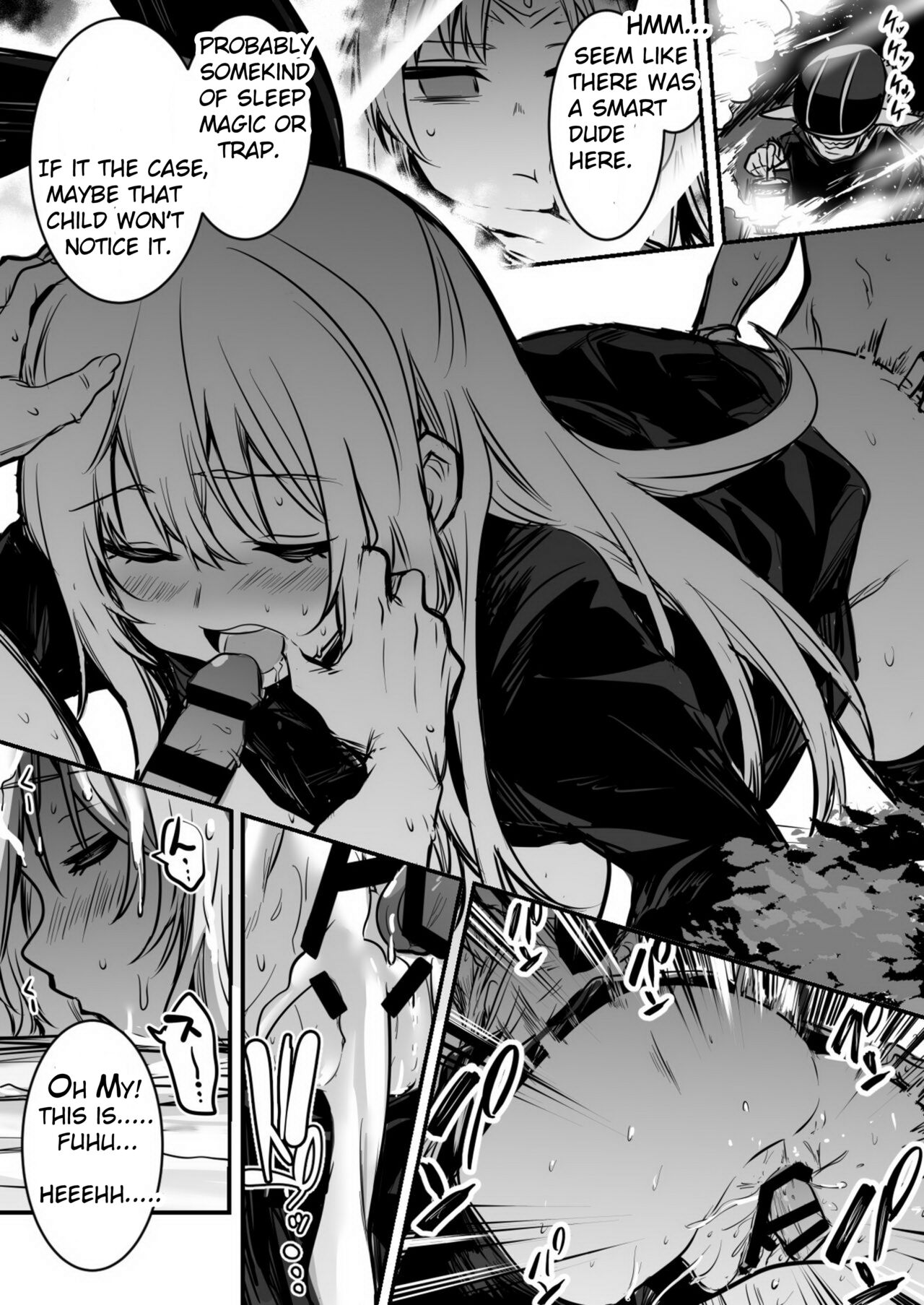 [Lefthand]Furtuneteller-chan who worry about Adventure-chan's unusual symptom and take a look at it and Adventure-chan who unknowingly got knock up and  give birth to demi-human child in distant land[CT][English] Page 3