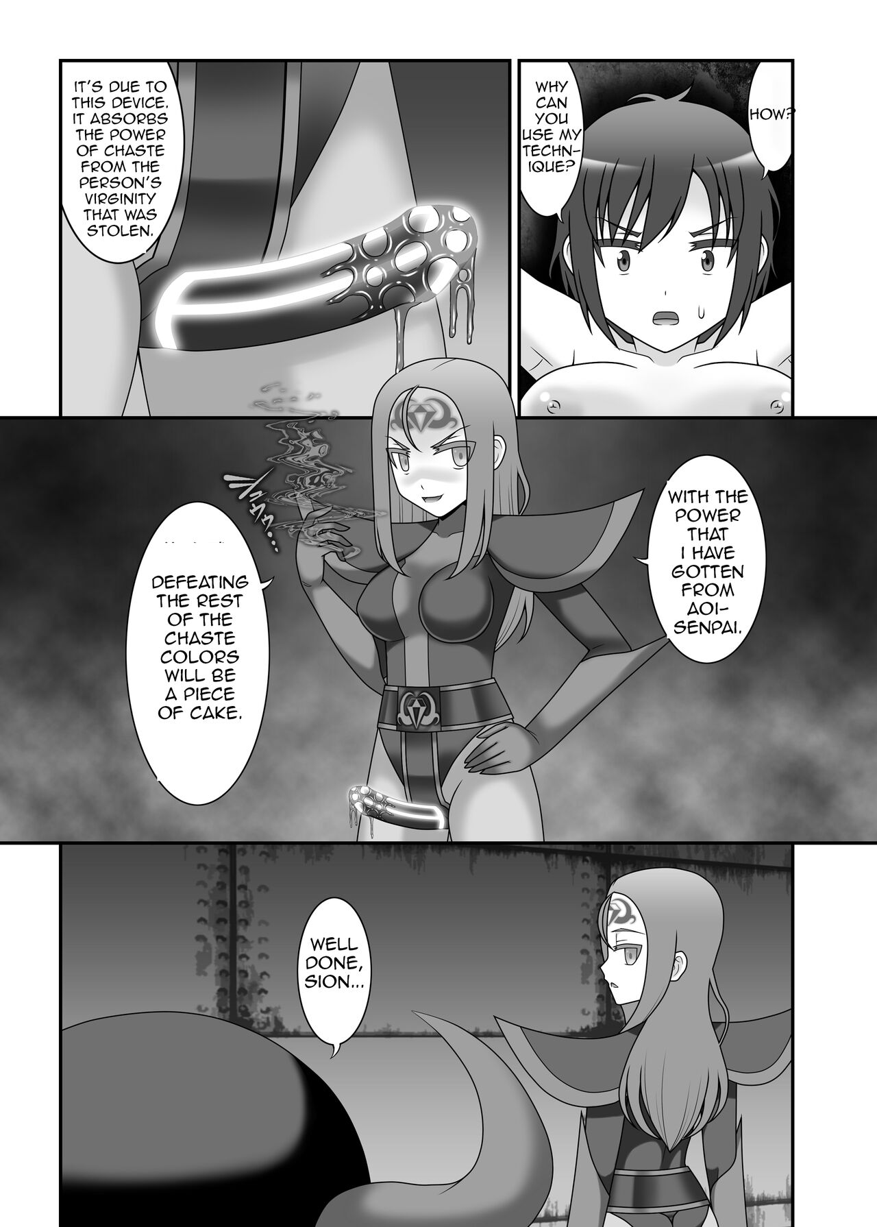 [STUDIO HP+ (IceLee)]Teisou Sentai Virginal Colors Ch.3 | Chastity Sentai Chaste Colors Ch. 3[English] Page 21