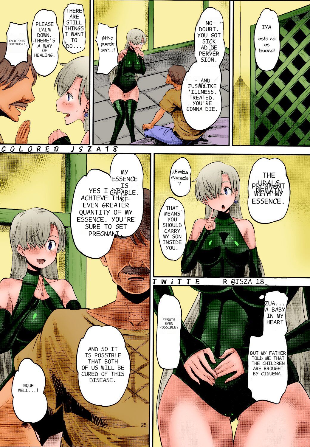 (C87) [AMP (Norakuro Nero)]Damasare Oujo Elizabeth | Elizabeth the Deceived Princess(Nanatsu no Taizai) [English] [Colorized] Page 23