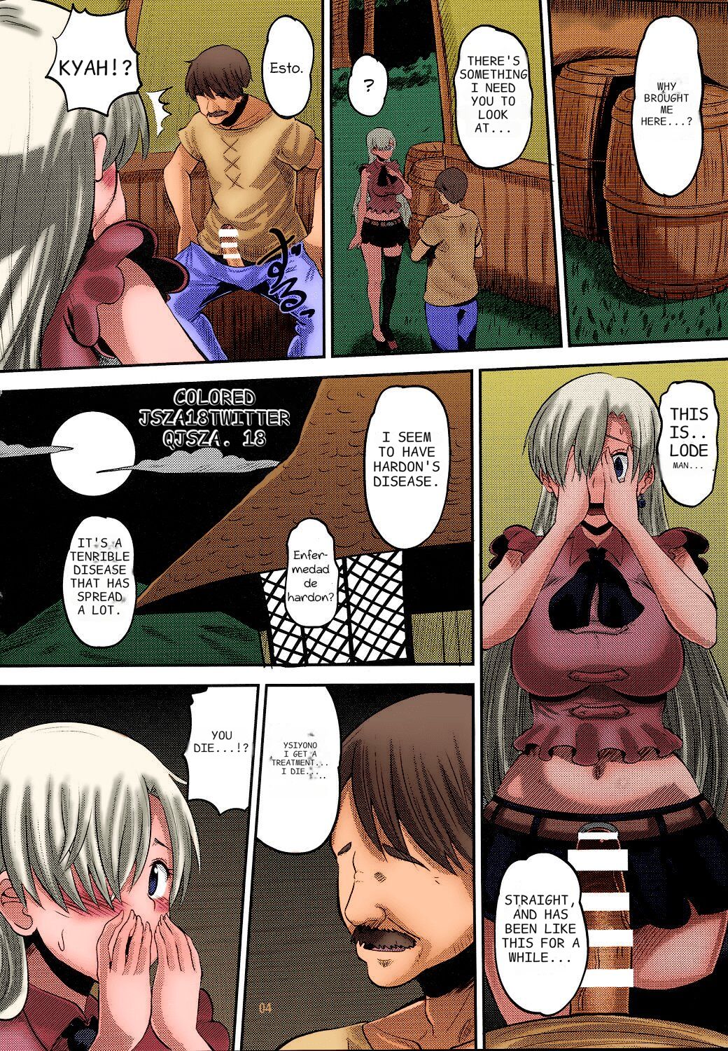 (C87) [AMP (Norakuro Nero)]Damasare Oujo Elizabeth | Elizabeth the Deceived Princess(Nanatsu no Taizai) [English] [Colorized] Page 3