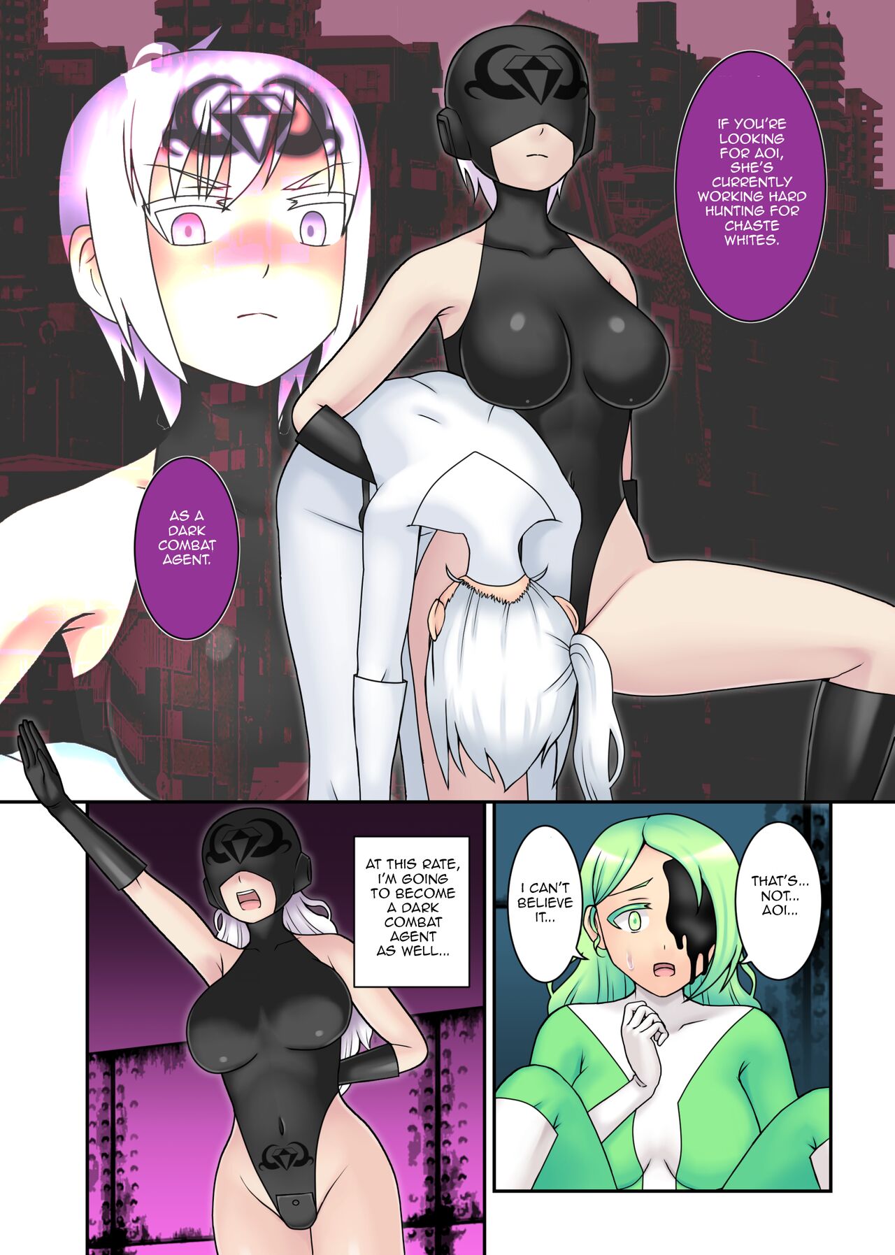 [STUDIO HP+ (IceLee)]Teisou Sentai Virginal Colors Ch.4 | Chastity Sentai Chaste Colors Ch. 4[English] Page 24