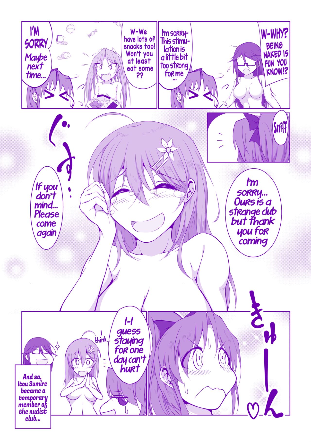 [Takenoko Maru]Zenrabu ni Youkoso! | Welcome to the Nudist Club![English] Page 9
