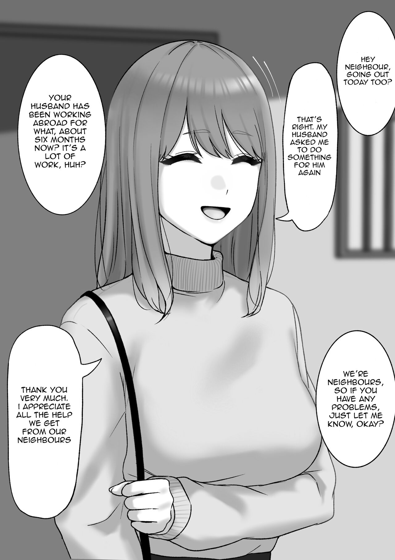 [Tantanmen]Otto ga Kaigai Shucchouchuu no Hitozuma | A Wife Whose Husband is on a Business Trip Abroad[English] Page 1