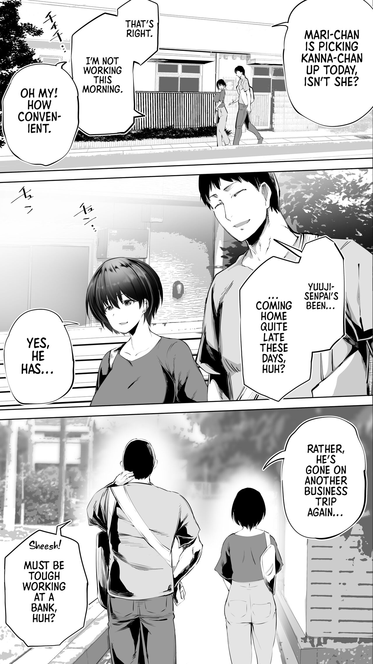 [STUDIO HUAN (Raidon)]Jimoto no Hame Tomo. "Senpai no Hitozuma S" | My Hometown Fuck Buddy. Married Senpai S's Case.[English] [Team Rabu2] Page 6