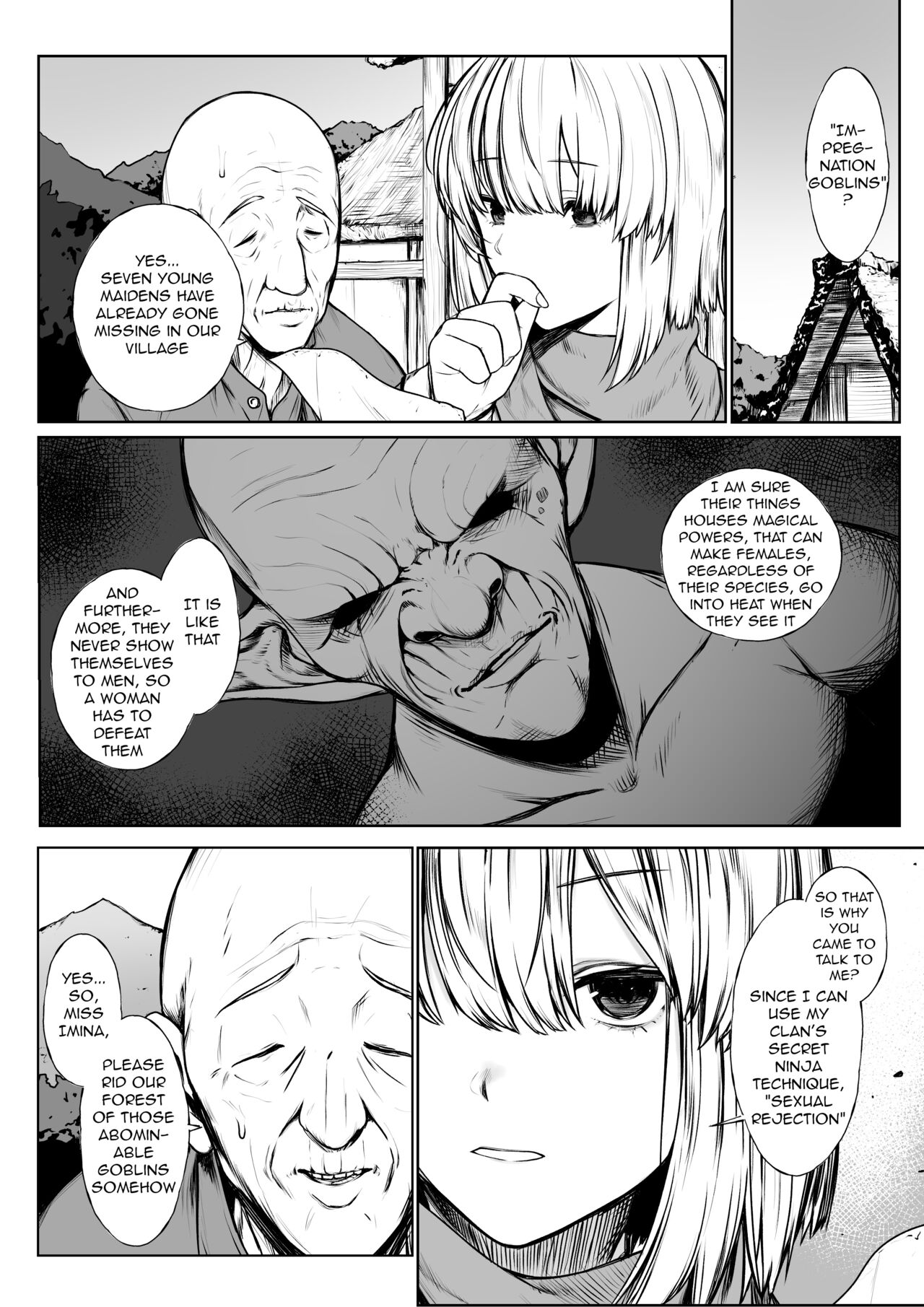 [Jury]Kunoichi ga Goblin ni Makechau Hanashi | The Story Of The Female Ninja Succumbing To Goblins[English] [q91] Page 1