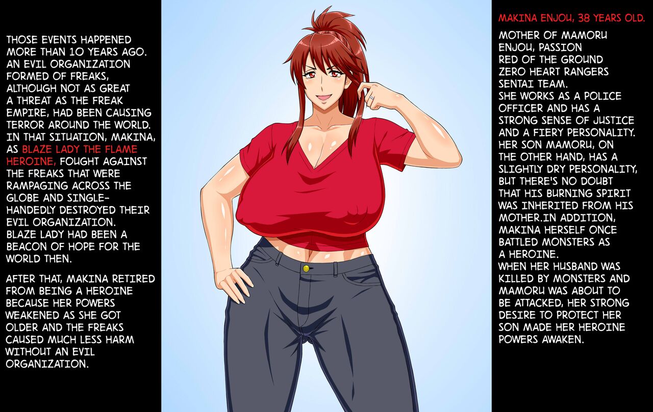 [Ero Kojiki]Sentai Red no Haha sura mo Kaijin no Onaho Sentouin ni Sarete shimau Hanashi  | The Story of How Even Sentai Red's Mother Got Turned Into a Freak's Onahole Soldier[English] [Rinruririn] Page 2