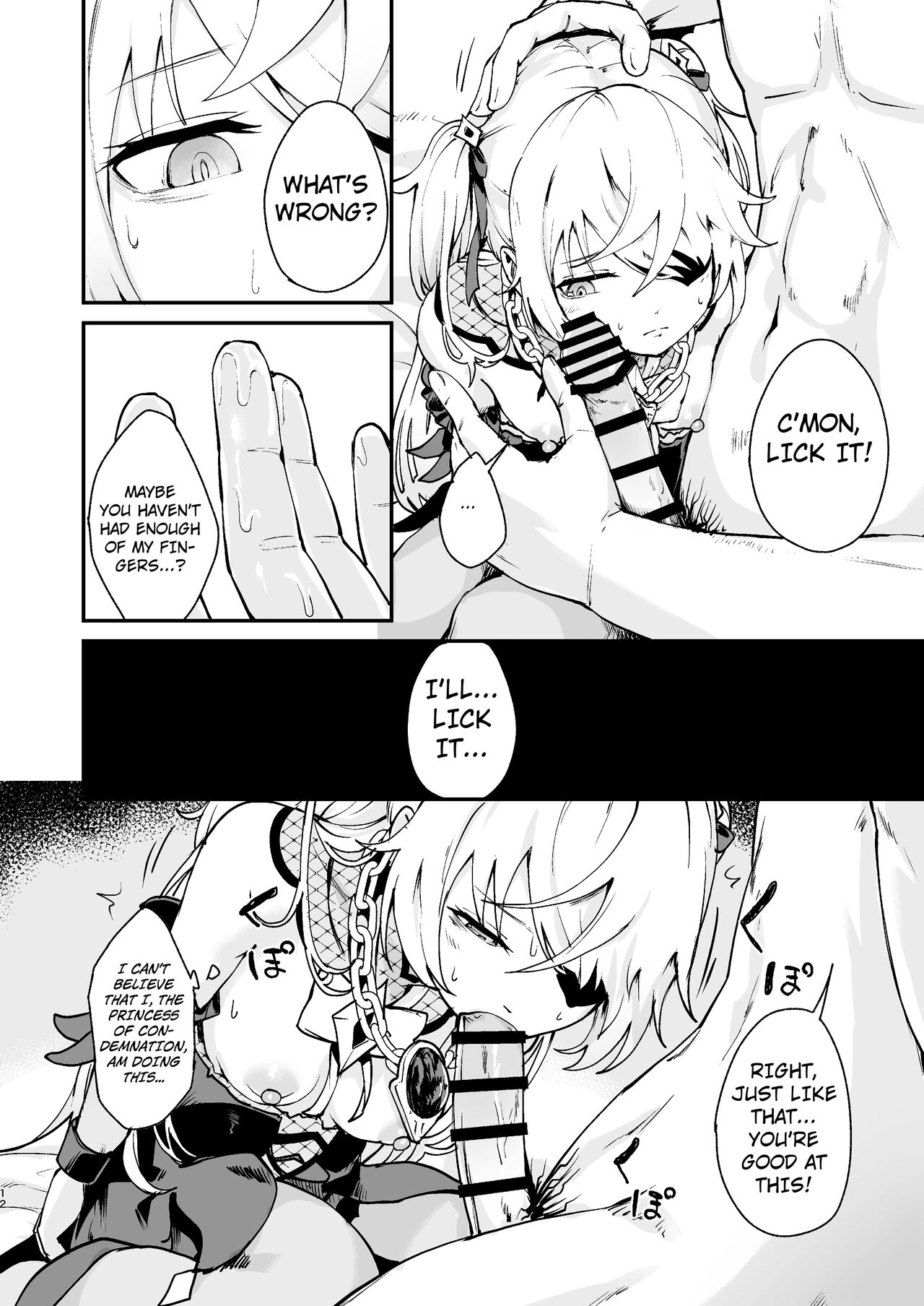 [Koromoko Kokoro (Koromotake)]Koujou Ochiru | Fischl Falling to Ruin(Genshin Impact) [English] [Kuraudo] [Digital] Page 11