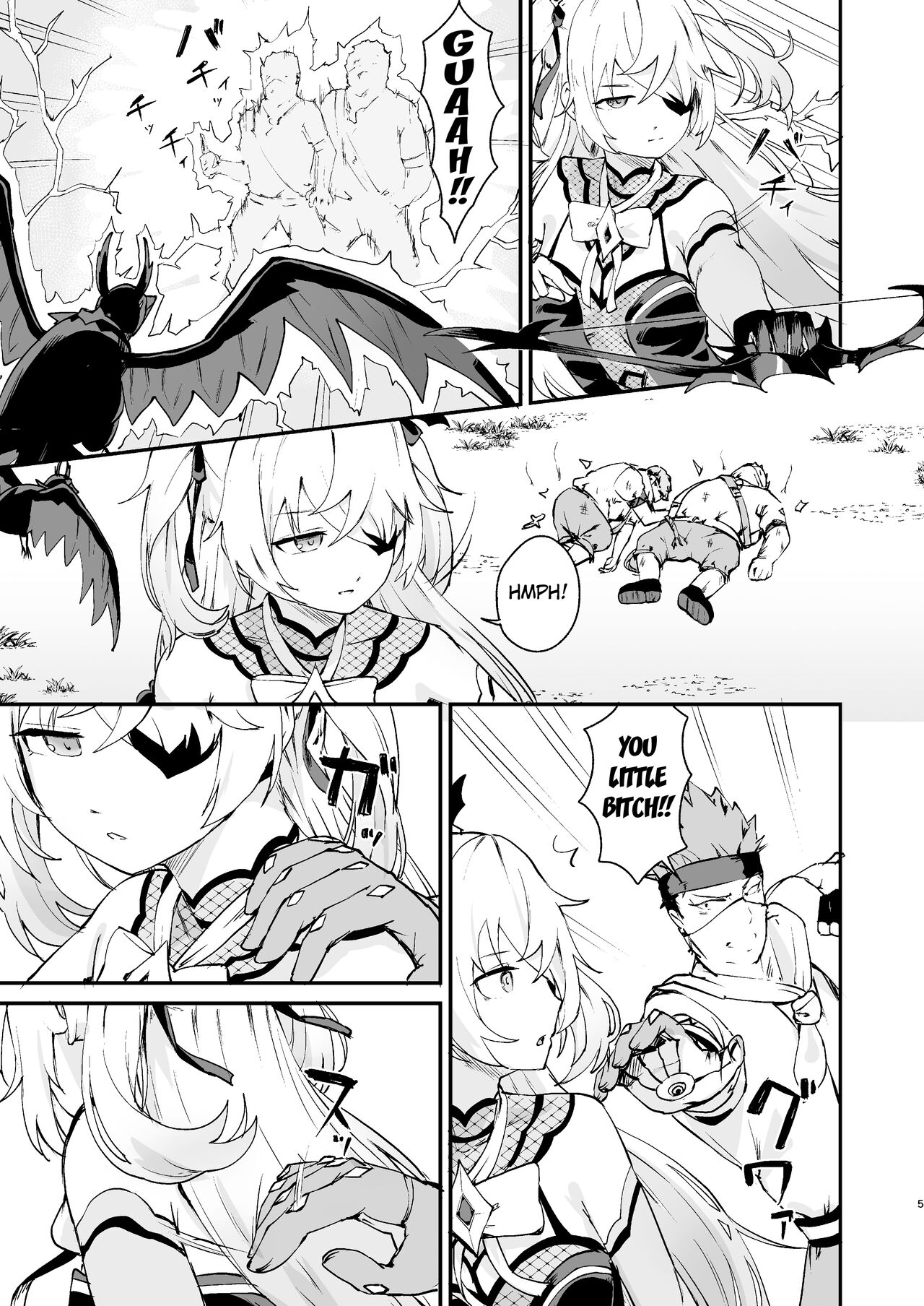 [Koromoko Kokoro (Koromotake)]Koujou Ochiru | Fischl Falling to Ruin(Genshin Impact) [English] [Kuraudo] [Digital] Page 4