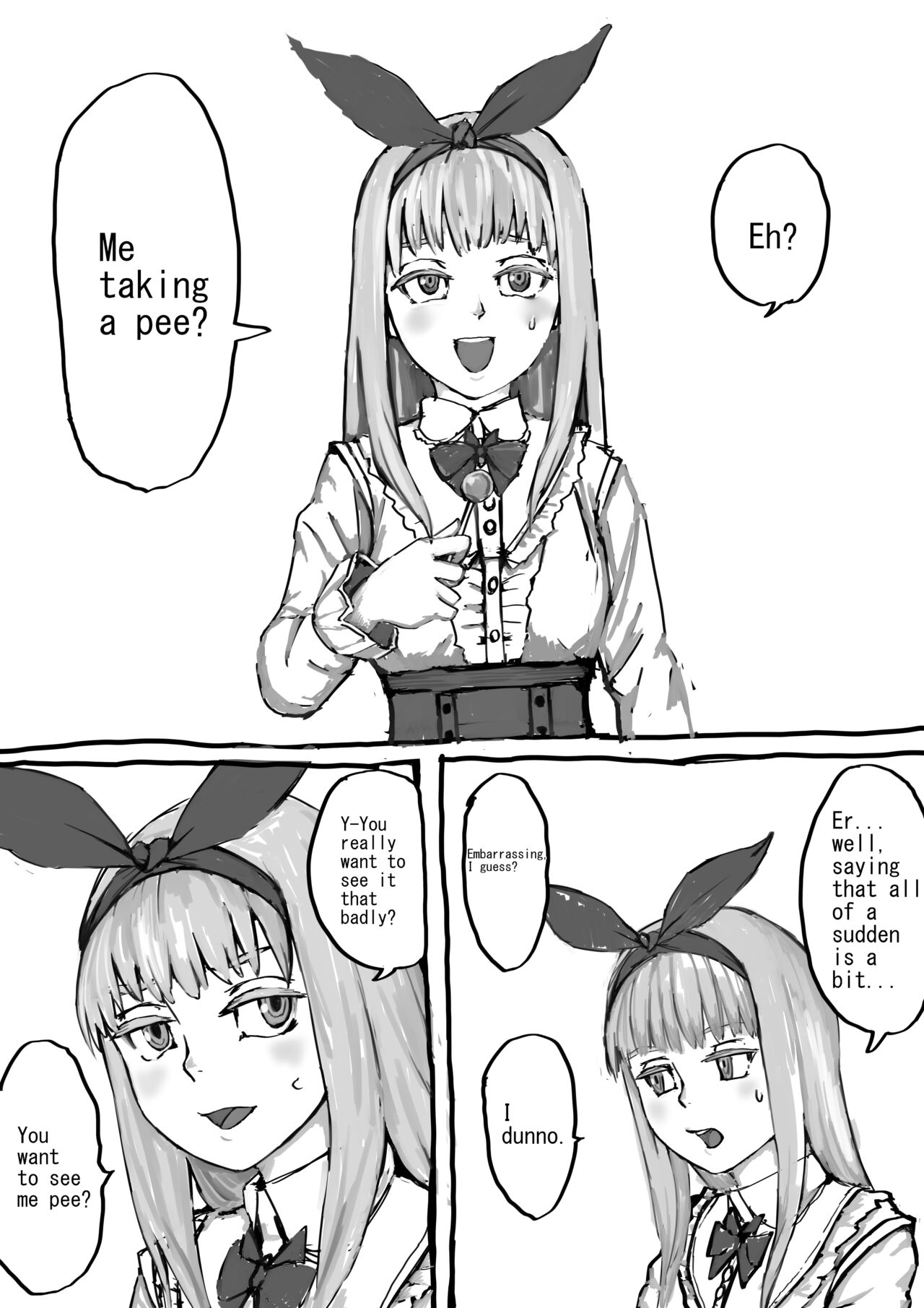 [DODOMESU3SEI]Panie-chan ga Nuigurumi ni Oshikko suru Hanashi[English] Page 2