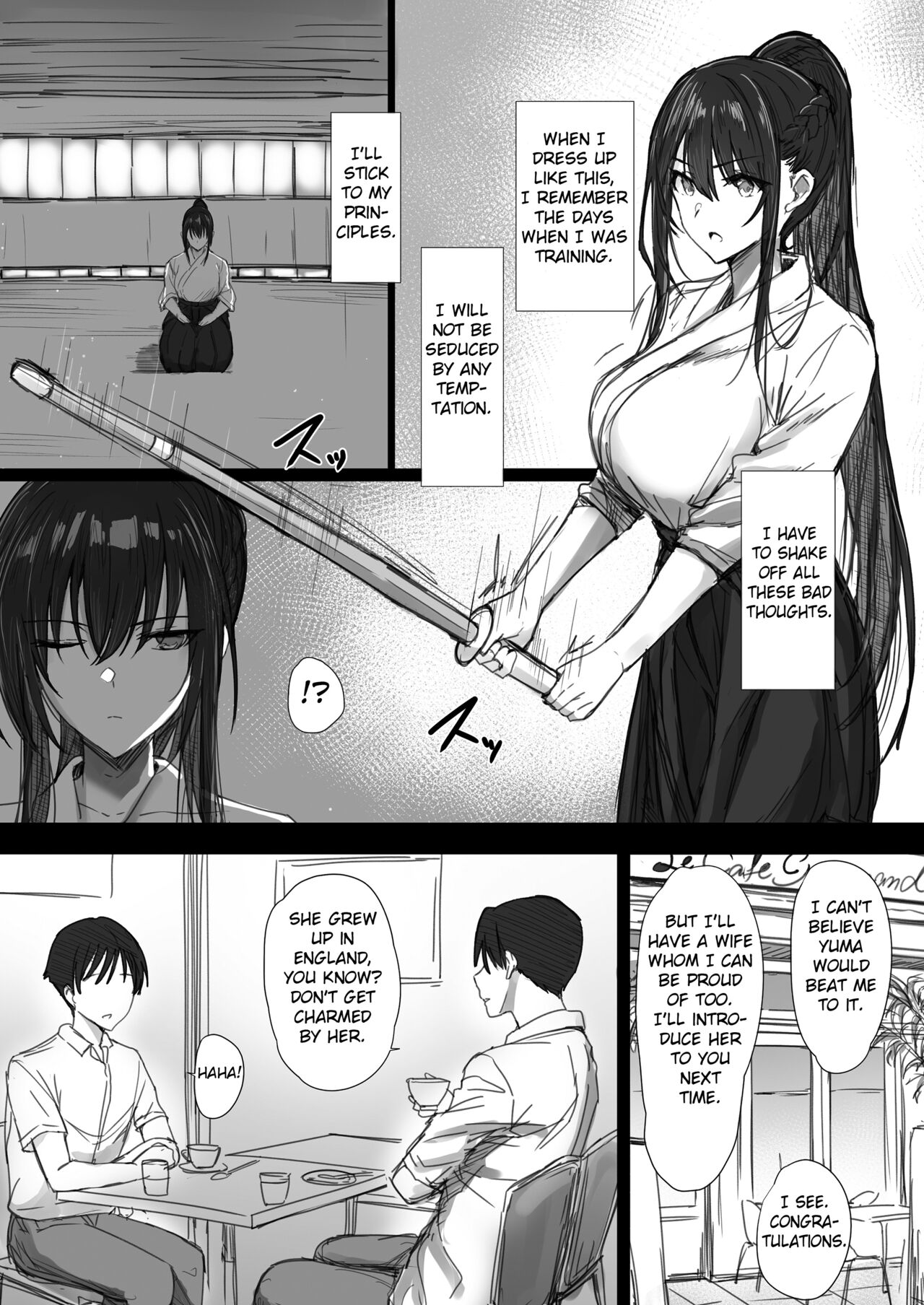 [Hari Poteto]Ki ga Tsuyoi Seiso na Hitozuma Reijou ga Netorareru made no Ichibu Shijuu II[English] [Fated Circle] Page 12