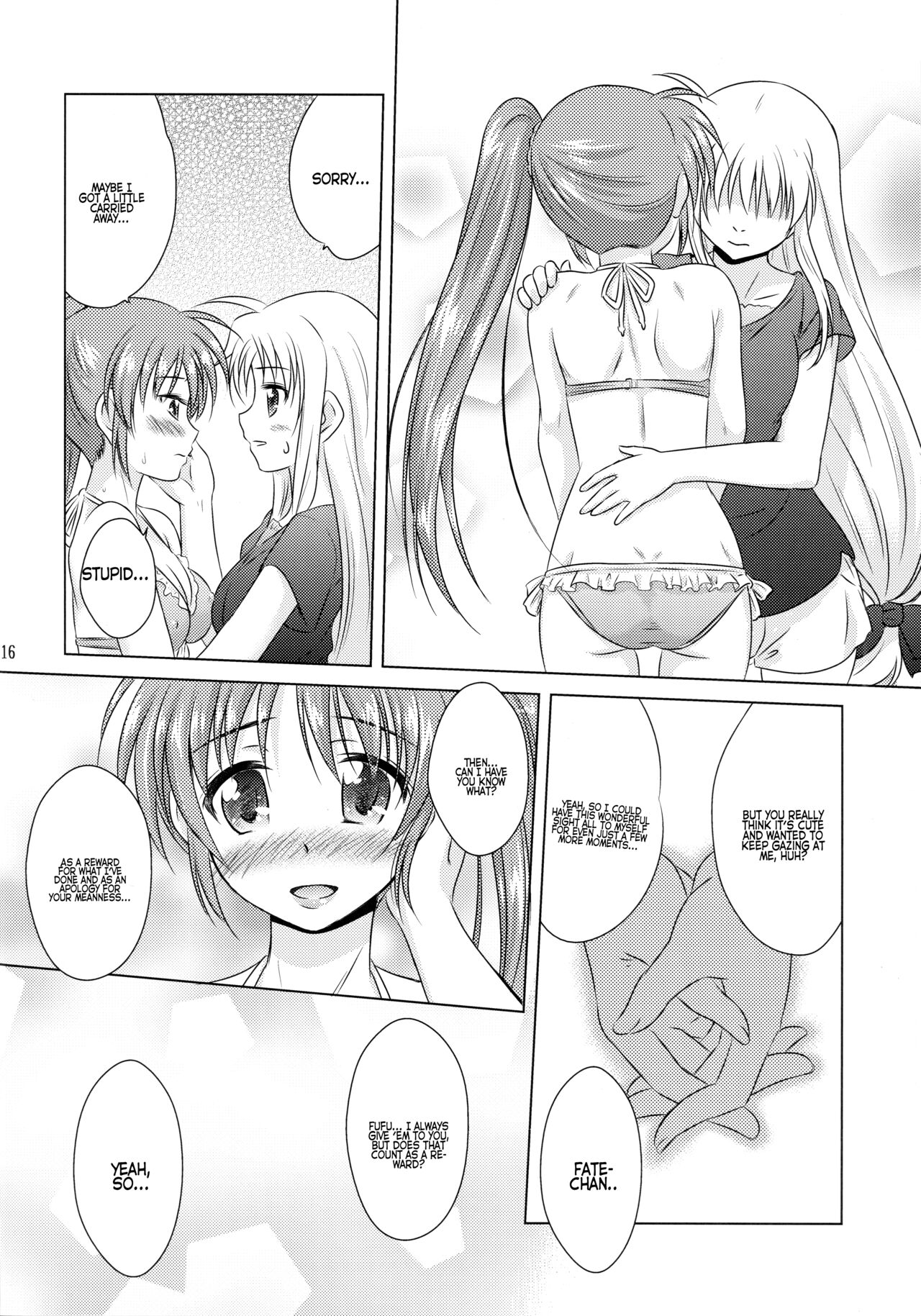 (C91) [SimpleClass (Shinozuki Kou)]Natsu no Hi. 3 ~Pool e Ikou! no Maki~(Mahou Shoujo Lyrical Nanoha) [English] [Hikari no Kaze] Page 14