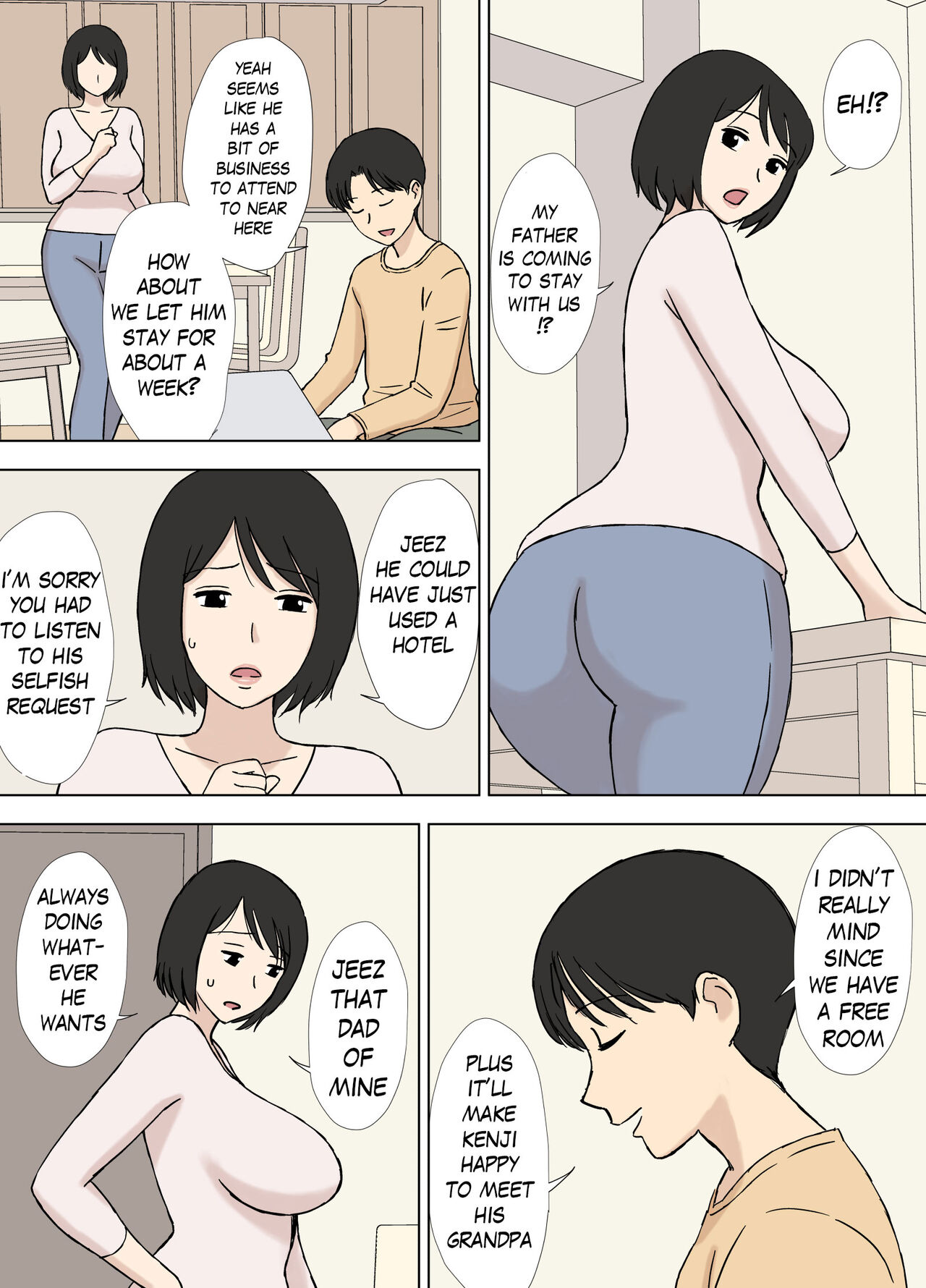 [Urakan]My Wife Still Bathes With Her Father.. | Tsuma ga Ima da ni Chichi Oya to Issho ni Fuuro ni Haitte irundaga[English] Page 5