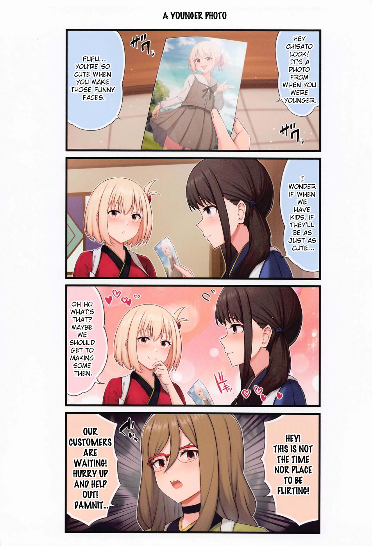 (C101) [Kannko Bokujyo (Kannko)]ChisaTaki Love(Lycoris Recoil) [English] Page 13