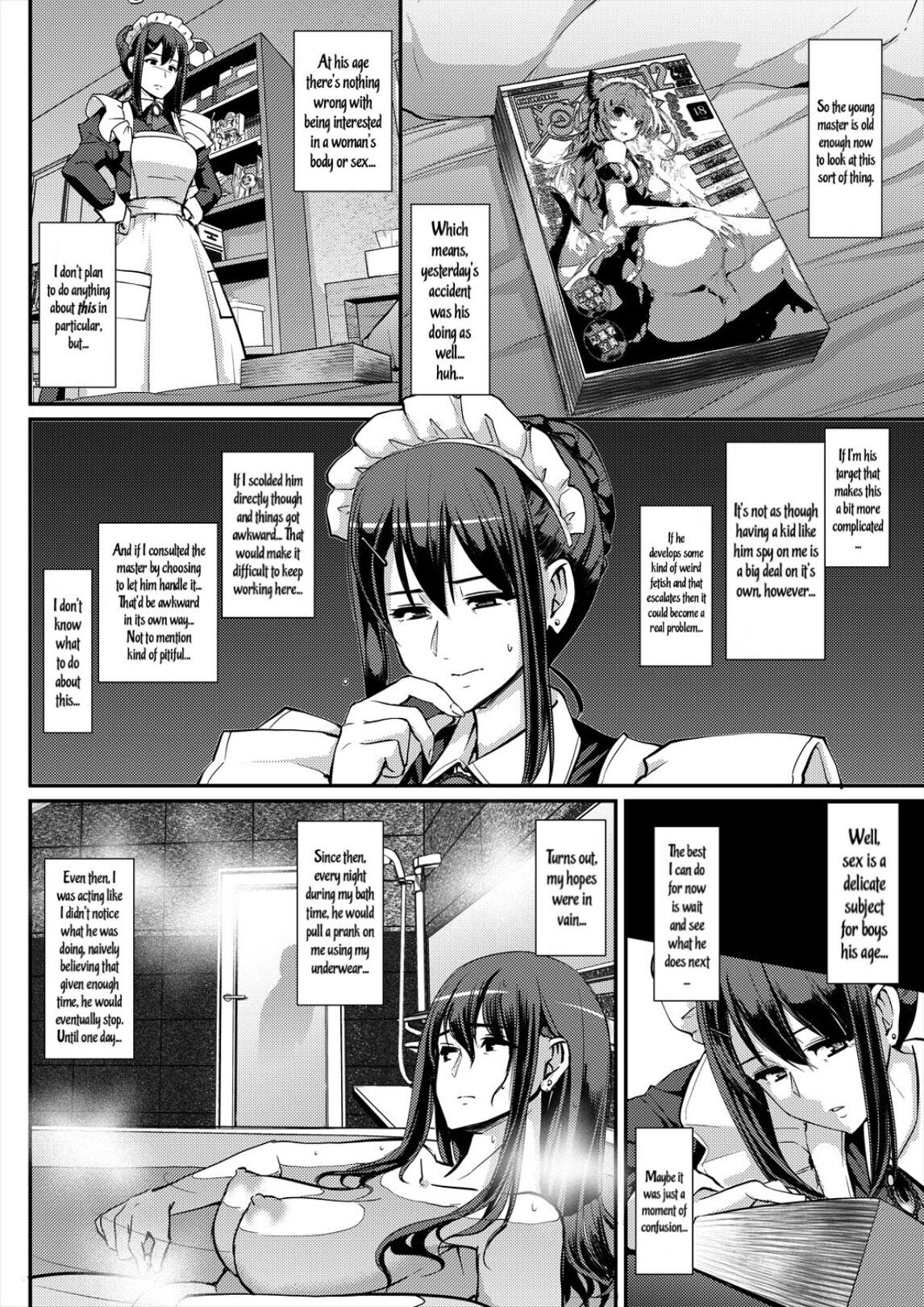 [Jinsei Yokosuberi. (Alexi Laiho)]Maid no Oshigoto. | Maid's Work Redraw.[Digital] [English] Page 12