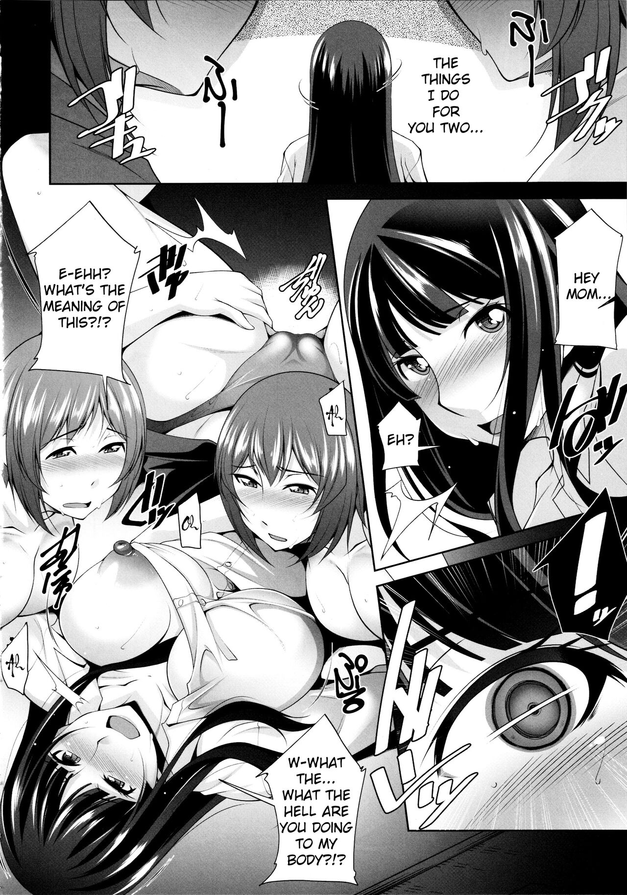 (C96) [Manamagu (zen9)]Okaa-san Watashi-tachi Ochinchin Haechatta. | Mom... We Grew a Penis!(Girls und Panzer) [English] [racoonball] Page 14