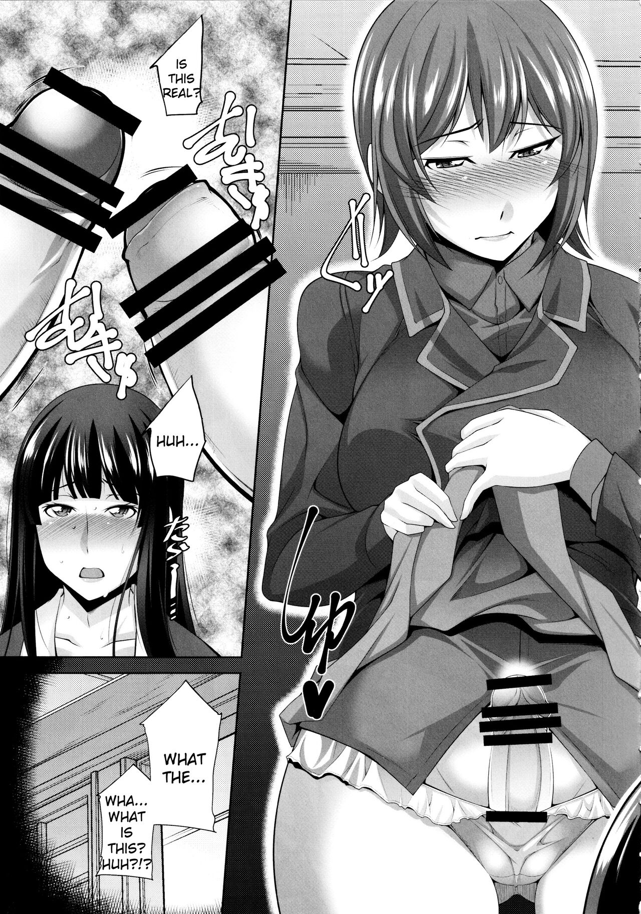 (C96) [Manamagu (zen9)]Okaa-san Watashi-tachi Ochinchin Haechatta. | Mom... We Grew a Penis!(Girls und Panzer) [English] [racoonball] Page 7