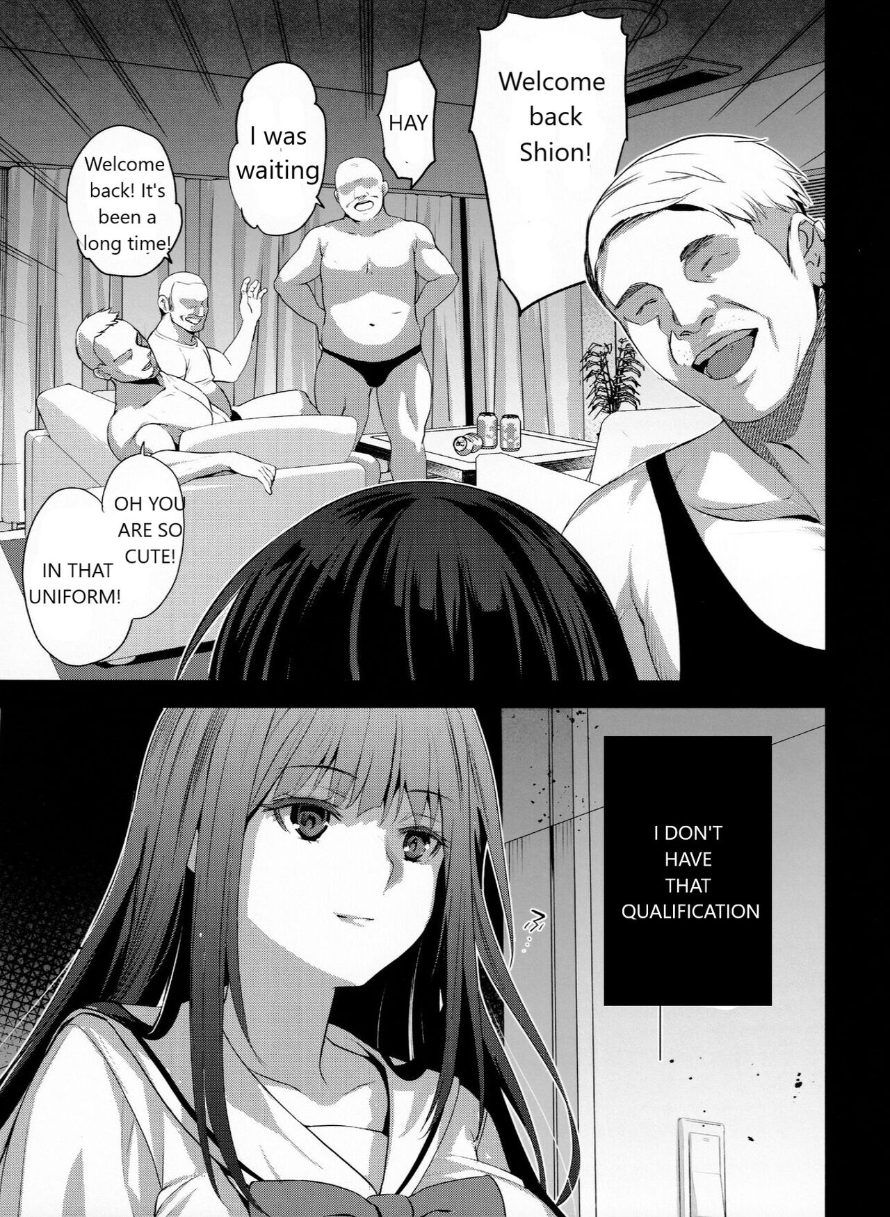 (C99) [Jingai Makyou (Inue Shinsuke)]Otonari no Nie - Chichi ni Enko o Shii Rareru Osananajimi | Neighborhood Sacrifice 2 - A Childhood Friend Who Is Forced To Have Compensated Dating By Her Father[English] [Treklast1] Page 7