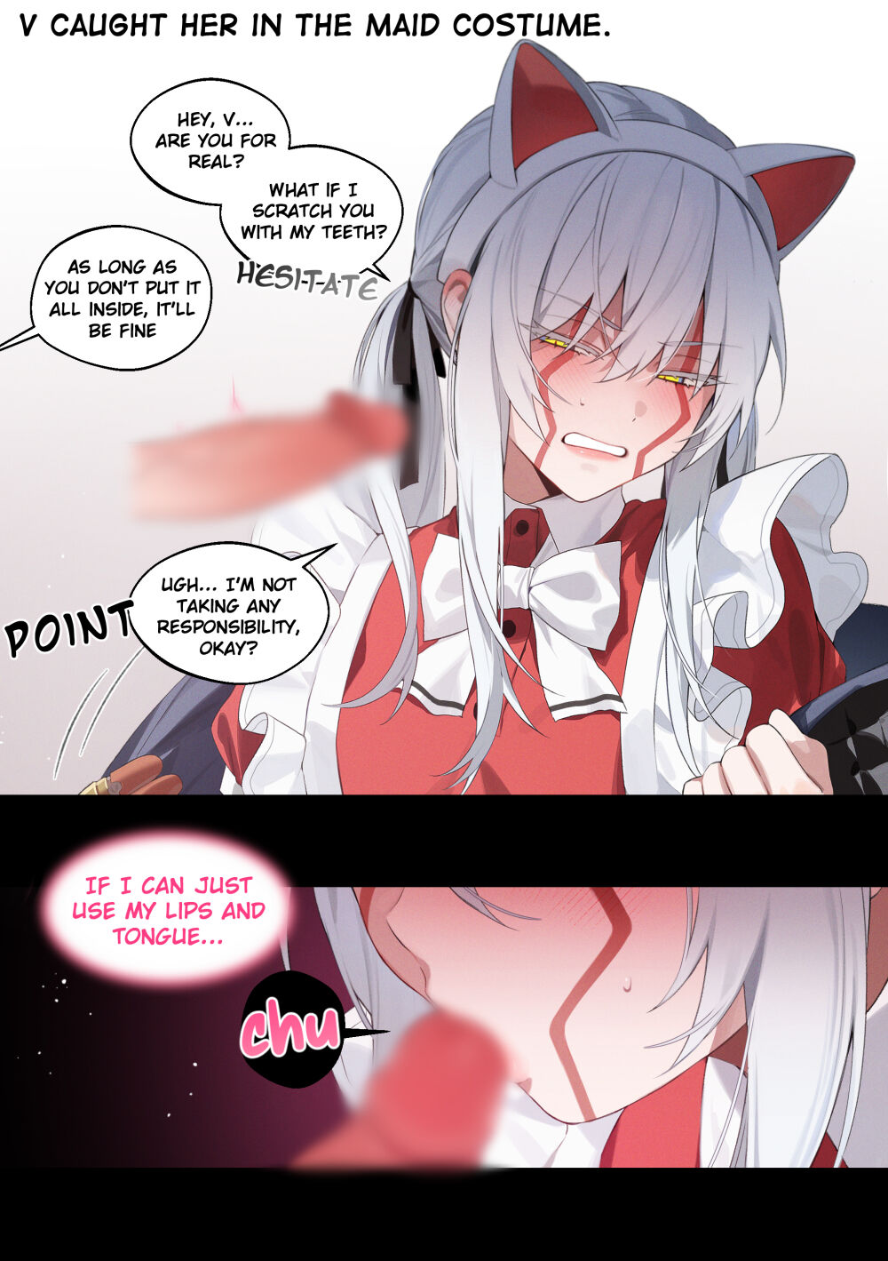 [bechu]Maid DT female Nero CG(❗️V/Nero♀️) [English] Page 4