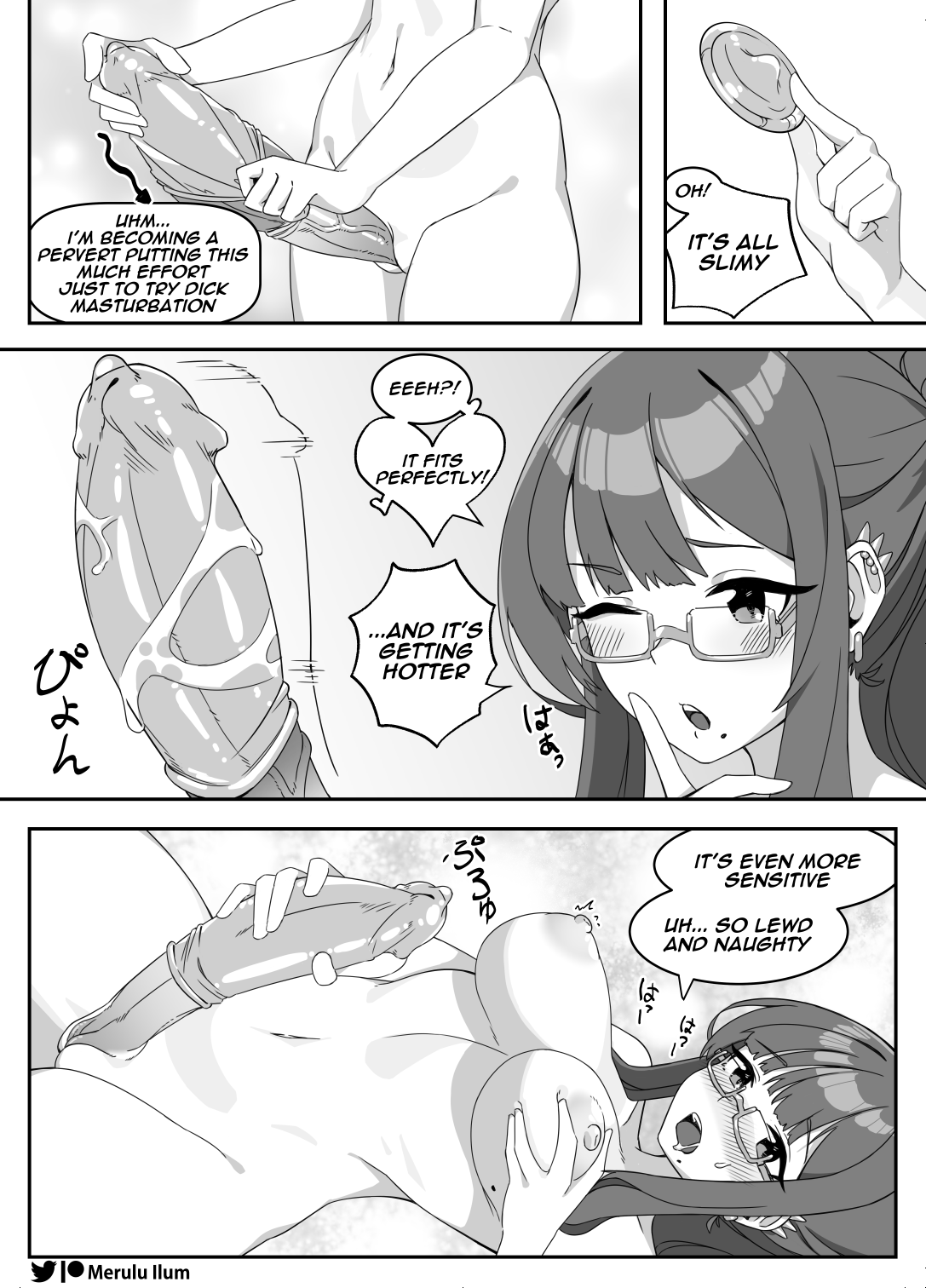 [Merulu Ilum]Masturbation with a Giant Dick, Let's have fun![English] Page 8