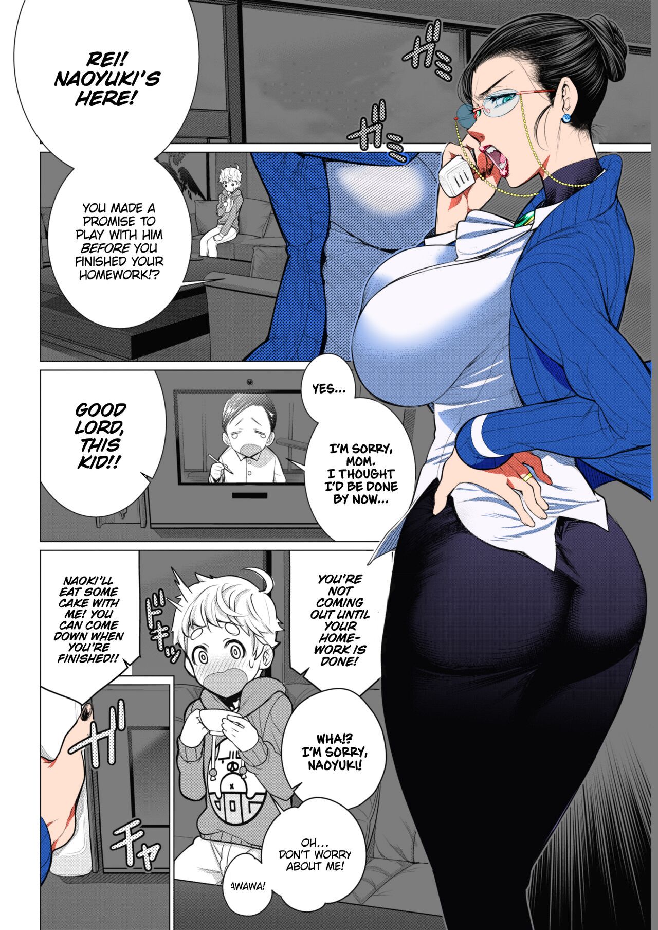 [Minamida Usuke]Dokidoki Kyouiku Mama | Heart-Pounding Helicopter Mom(COMIC HOTMiLK Koime Vol. 17) [English] [Colorized] [TLL + mrwayne] [Shirosaki Scans] [Digital] [toxi¢HMV] Page 2