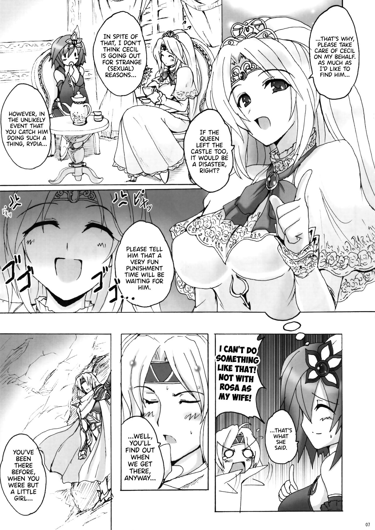 (C75) [Yo-Metdo (Yasakani An)]Koishite Ii Desu Tomo 2(Final Fantasy IV) [English] [DKKMD Translations] Page 6