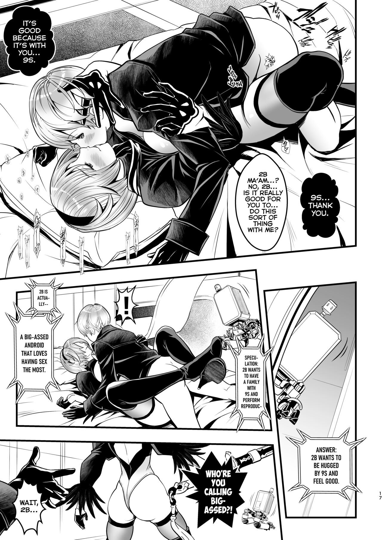 [Metabo Offensive Smell Uproar (Itachou)]Onna Senshi no Kyuusoku - Female warrior Rest(Nier: Automata) [English] [Mysterandom] [Digital] Page 17